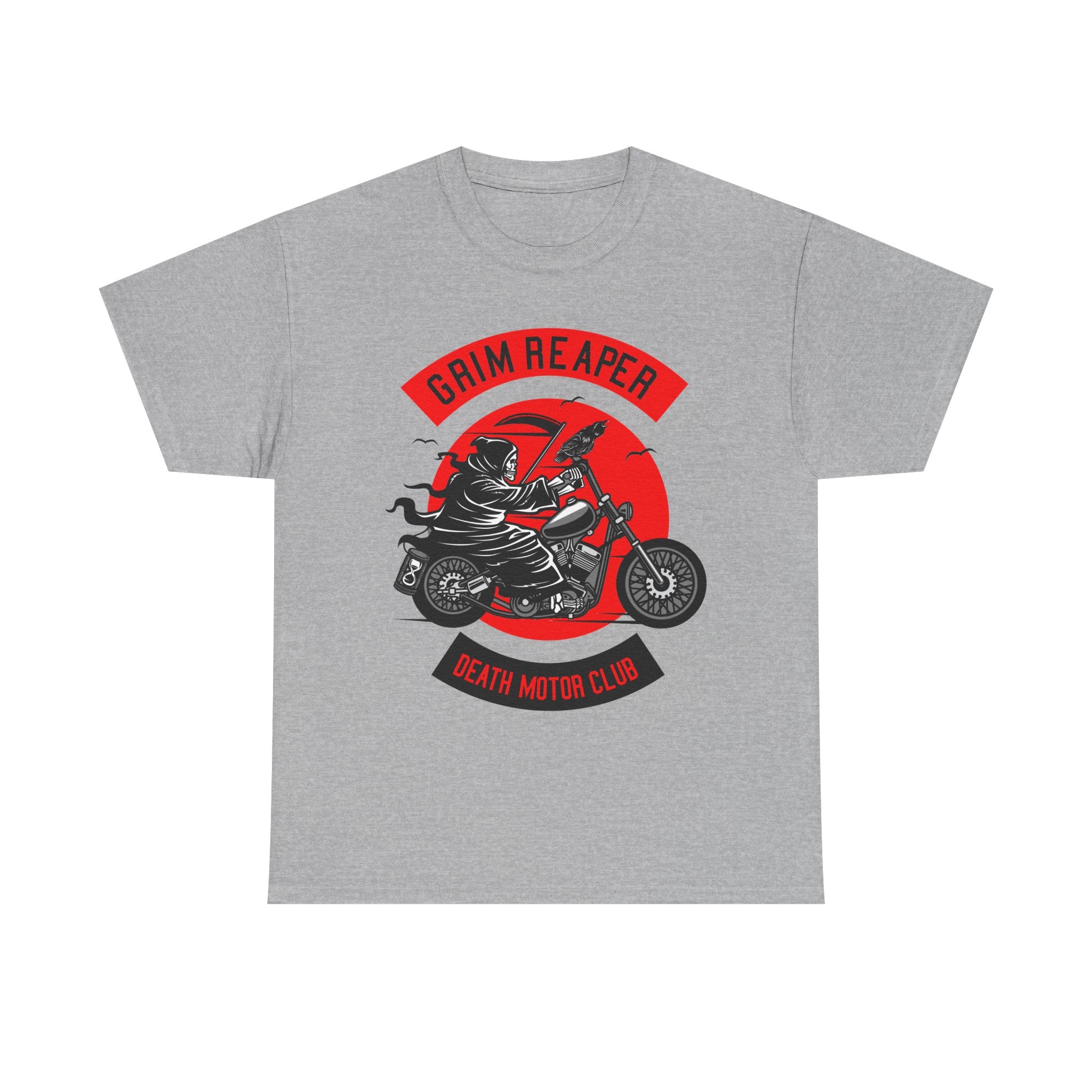 Grim Reaper Motor Club Tee — Biker Skull Motorcycle T‑Shirt
