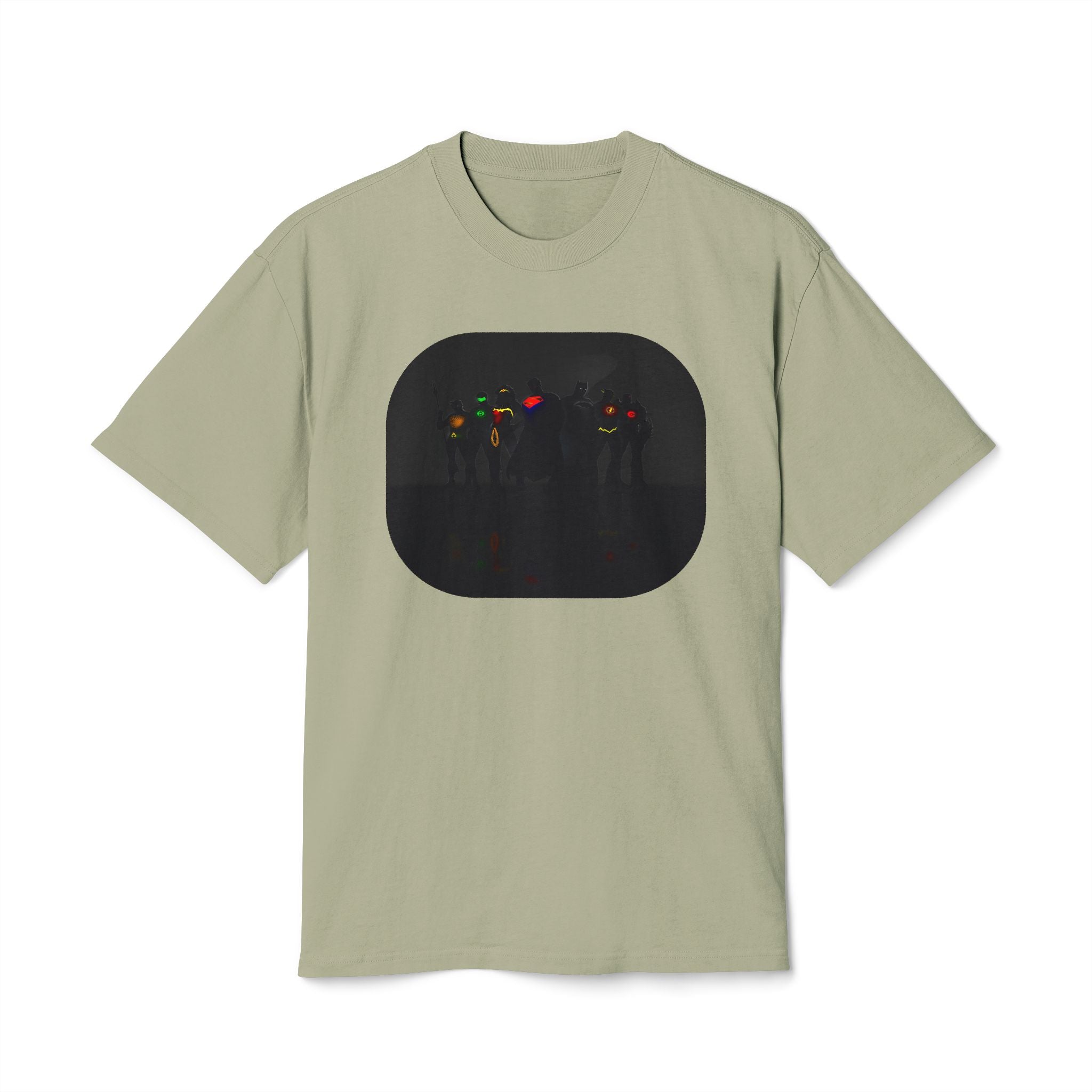 Retro Night Lights Tee — Neon Silhouette Graphic Shirt
