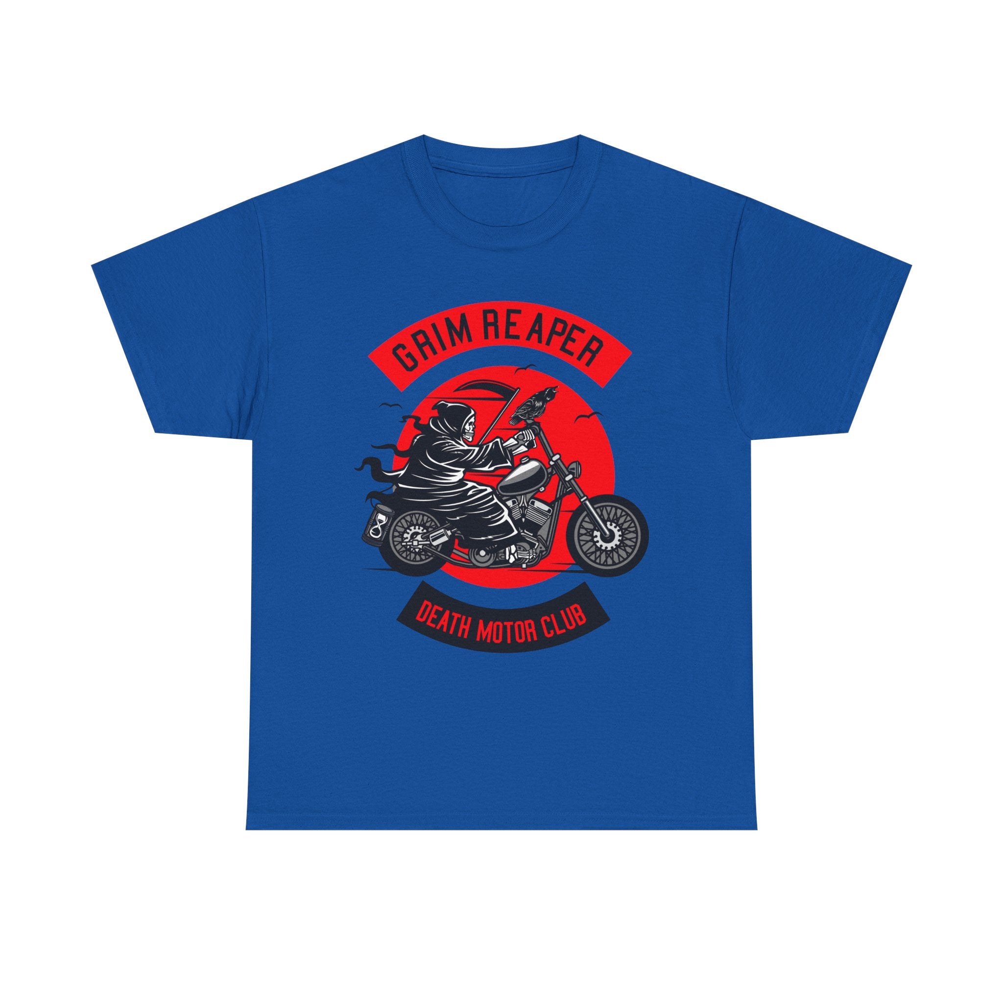 Grim Reaper Motor Club Tee — Biker Skull Motorcycle T‑Shirt
