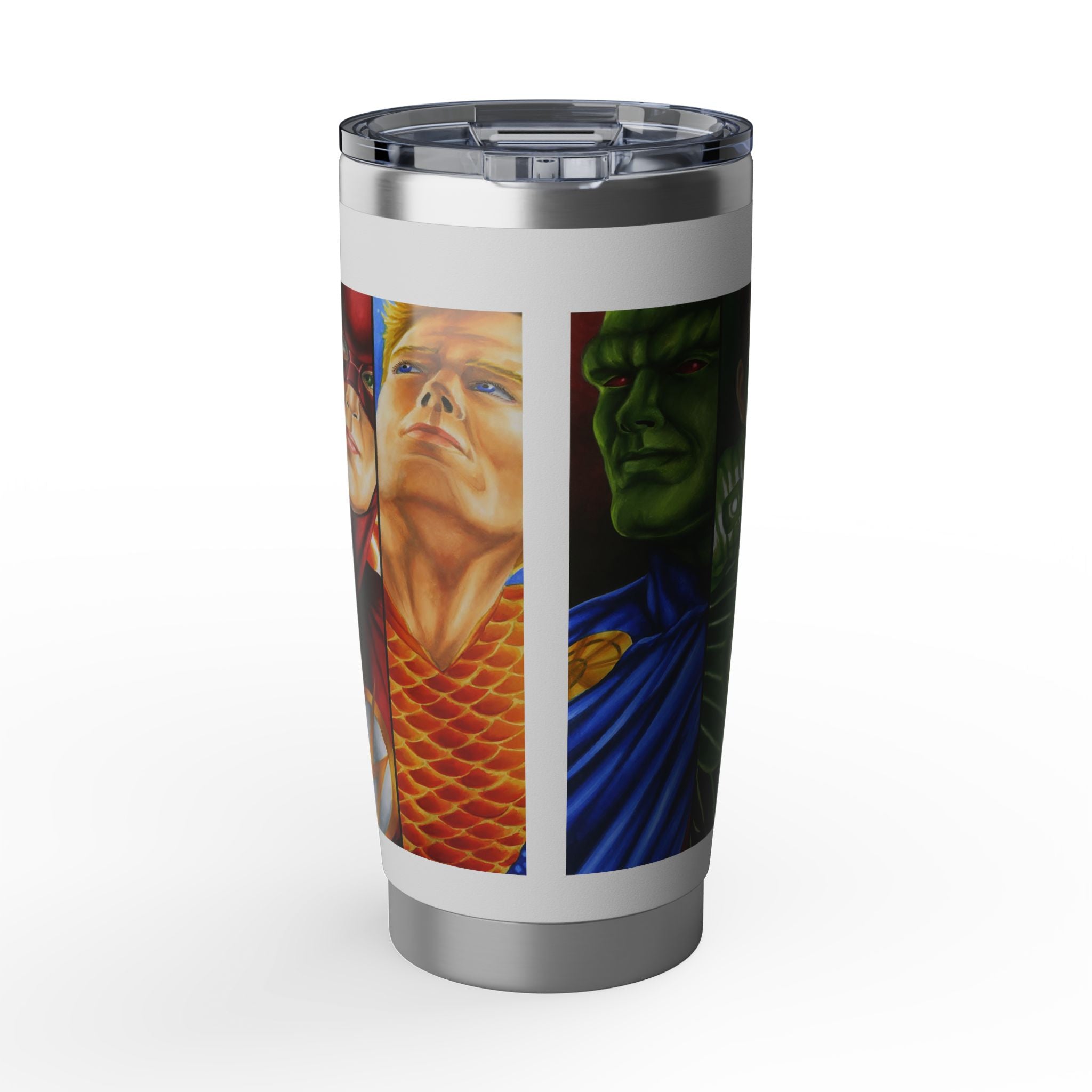 Superhero Portrait 20oz Tumbler — Comic Art Travel Mug