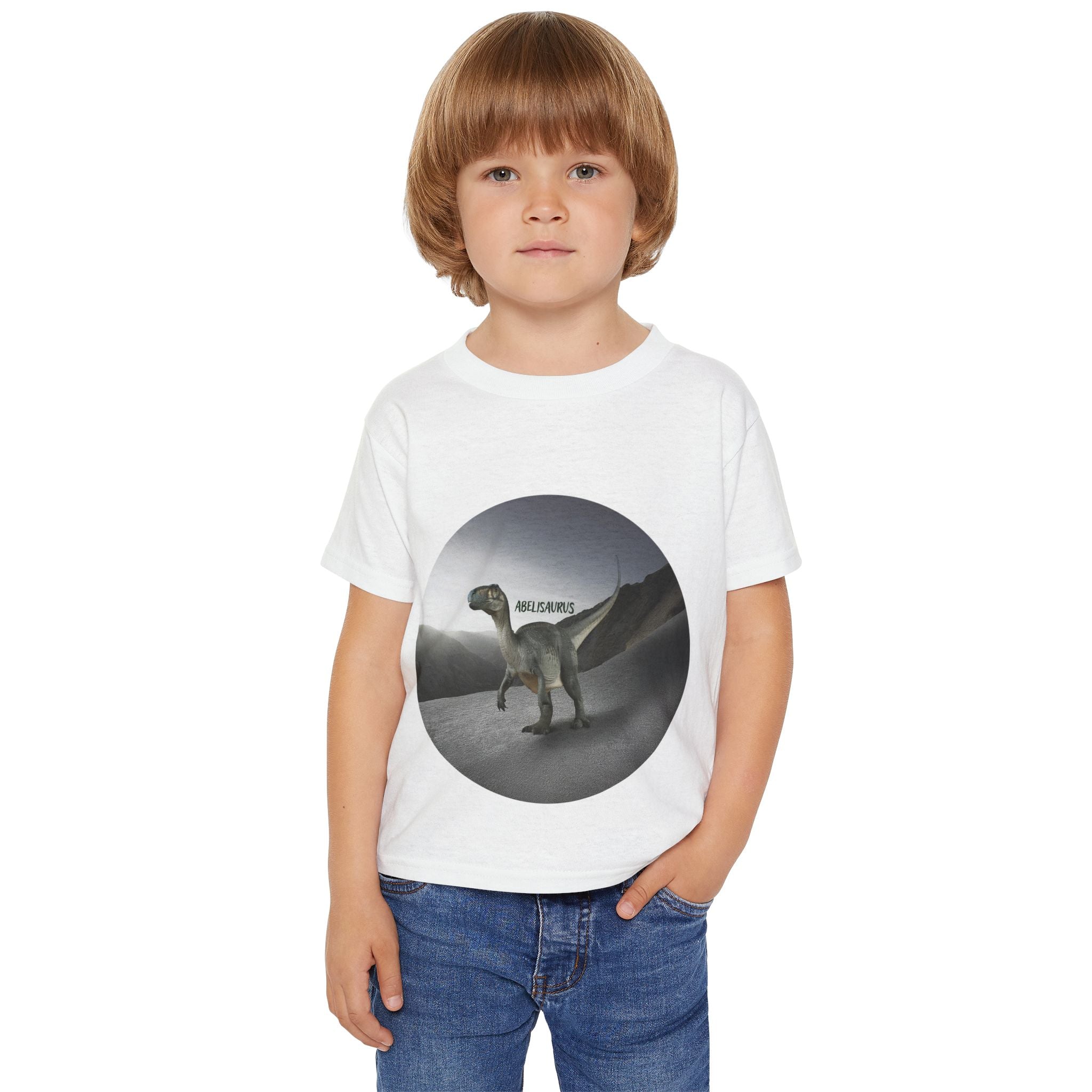 Toddler Dinosaur T‑Shirt — 'Helsaurus' Graphic Dino Tee
