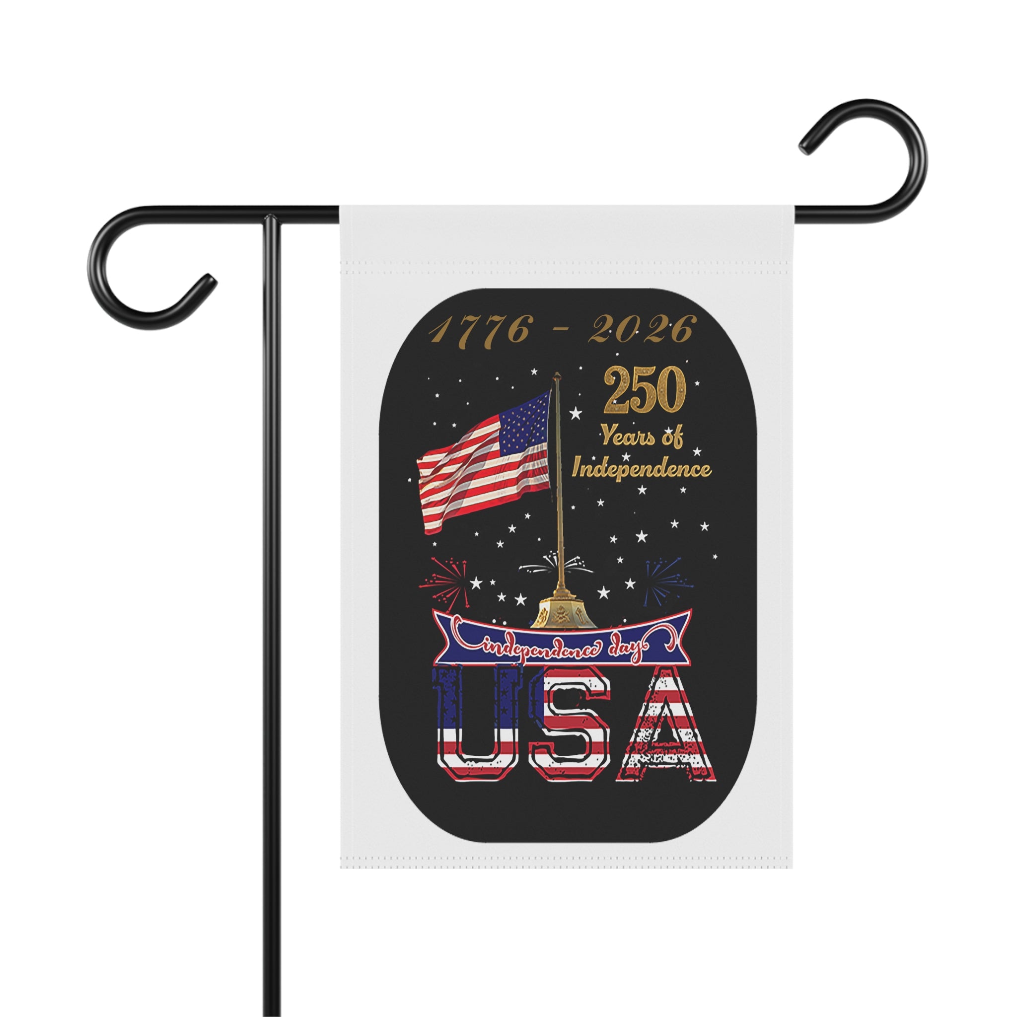 USA 250th Independence Garden Flag — 1776–2026 Patriotic Yard Banner