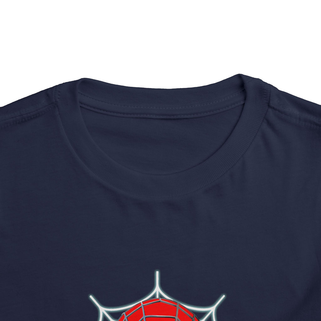 Spider Mask Toddler Tee — Cute Web Hero Graphic Shirt