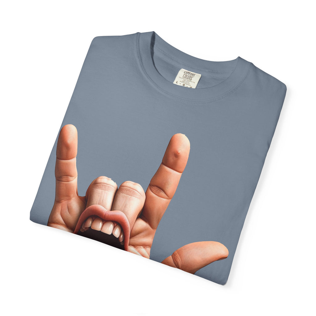 Graphic T-Shirt — Rock Hand Tongue Design