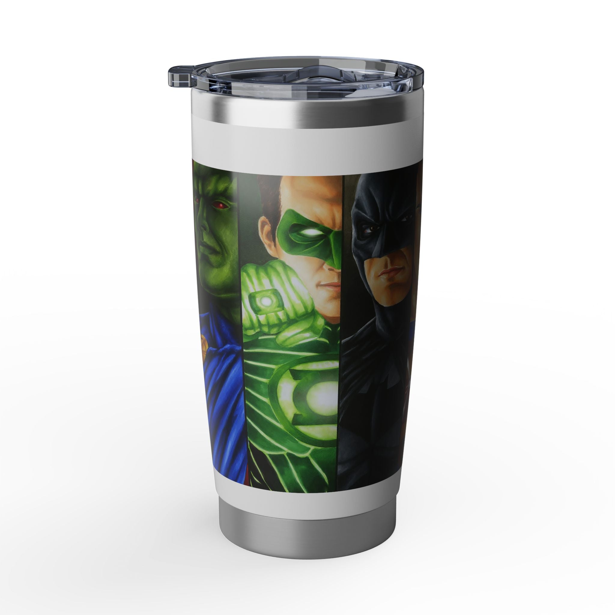 Superhero Portrait 20oz Tumbler — Comic Art Travel Mug