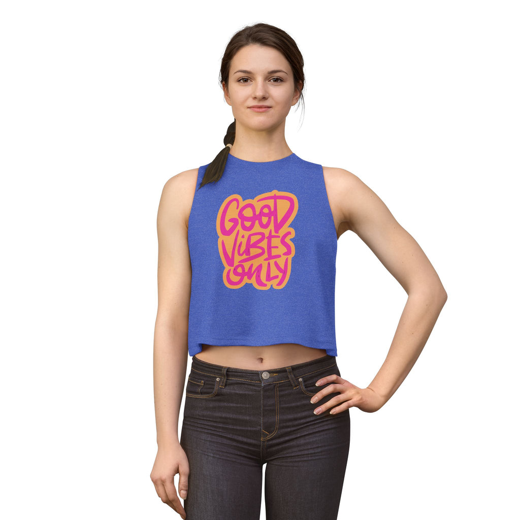 Good Vibes Only Crop Top - Women's Positive Graphic Tank
