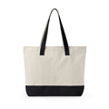 Canvas Tote Bag — Colorful Frog Watercolor Design, Zippered Beach & Market Tote