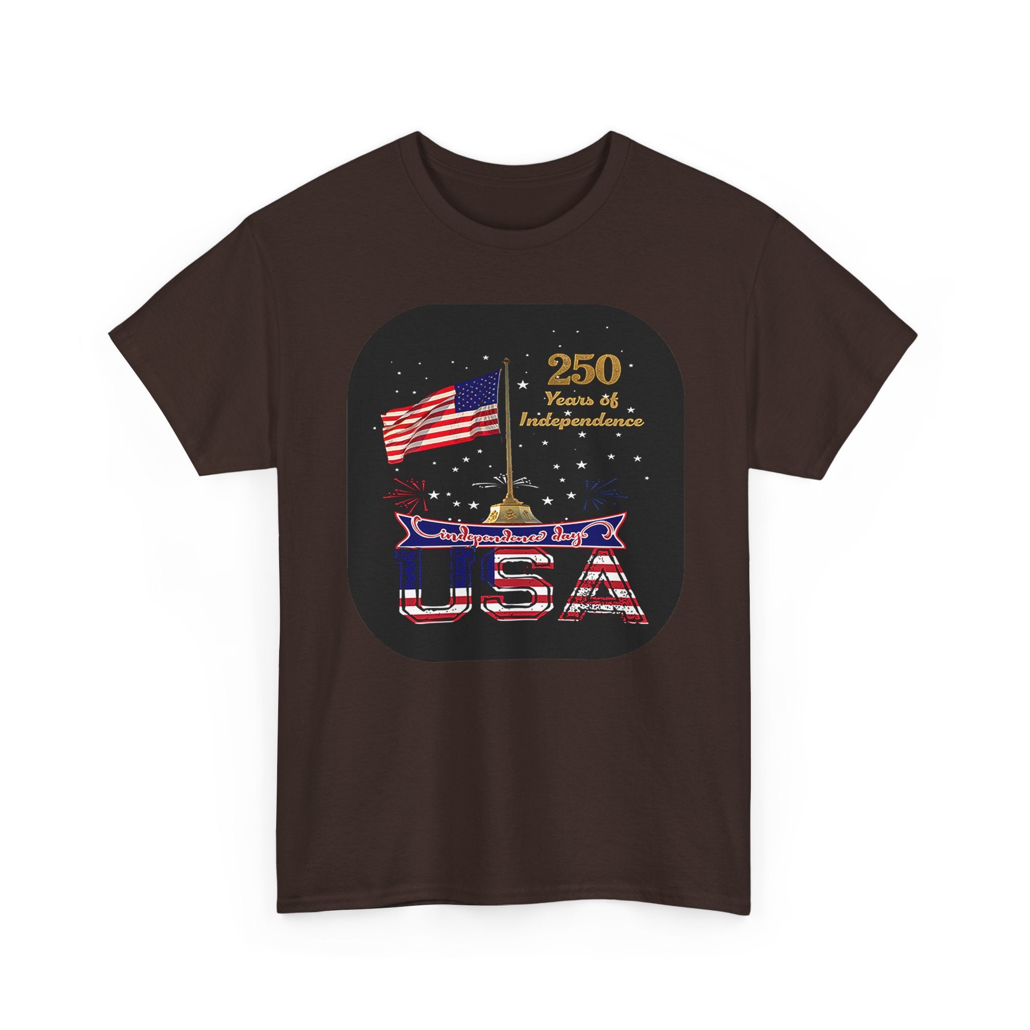 USA 250th Independence Graphic Tee — American Flag Bicentennial Celebration T-Shirt
