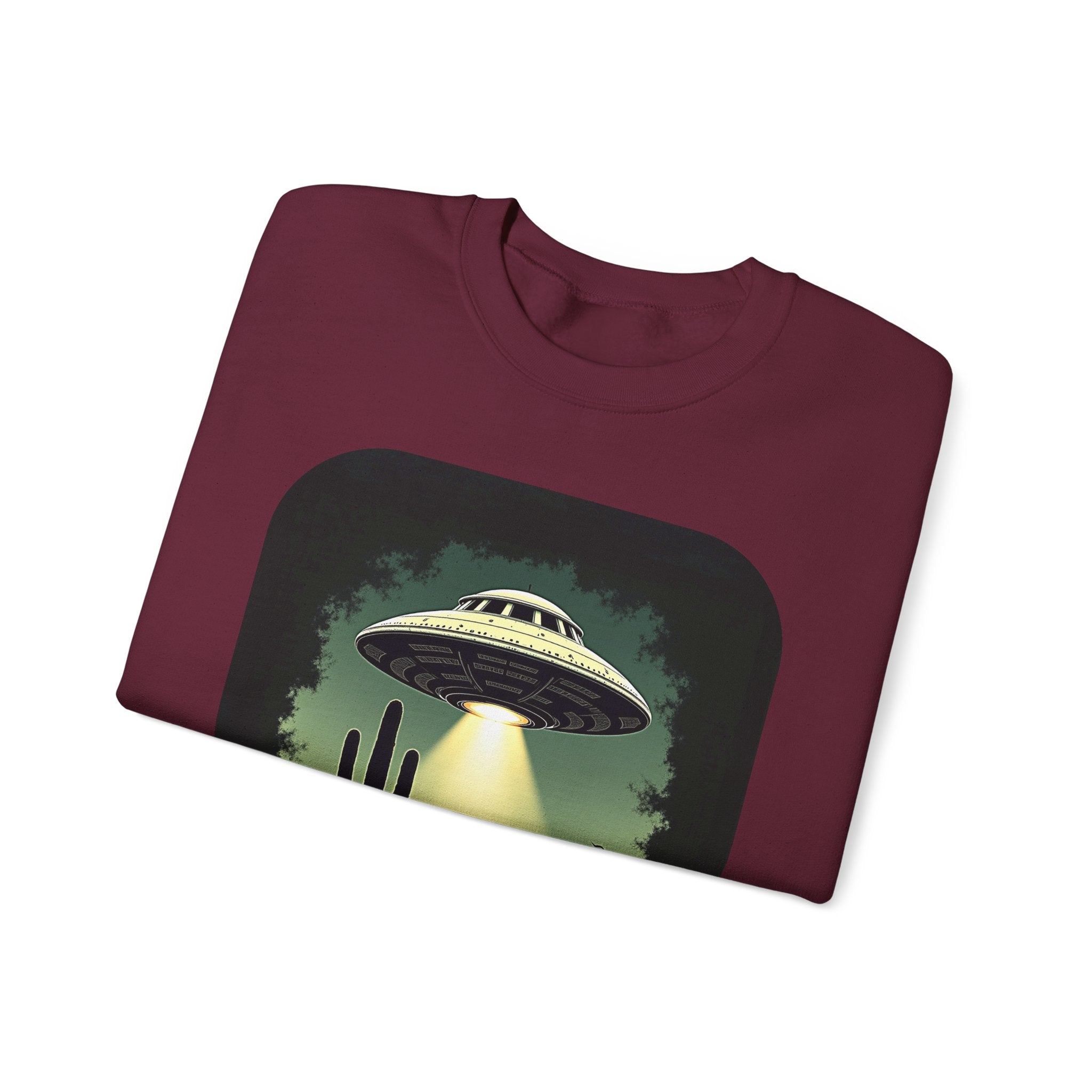 UFO Desert Abduction Crewneck Sweatshirt