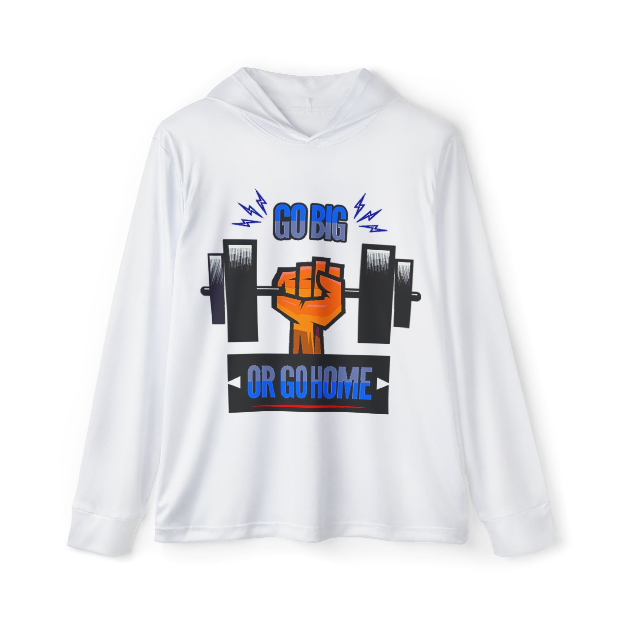 Go Big or Go Home Weightlifting Hoodie — Men's Athletic Warmup Top