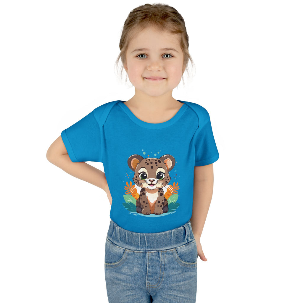 Cute Cheetah Baby Bodysuit — Adorable Infant Onesie with Safari Cat Design