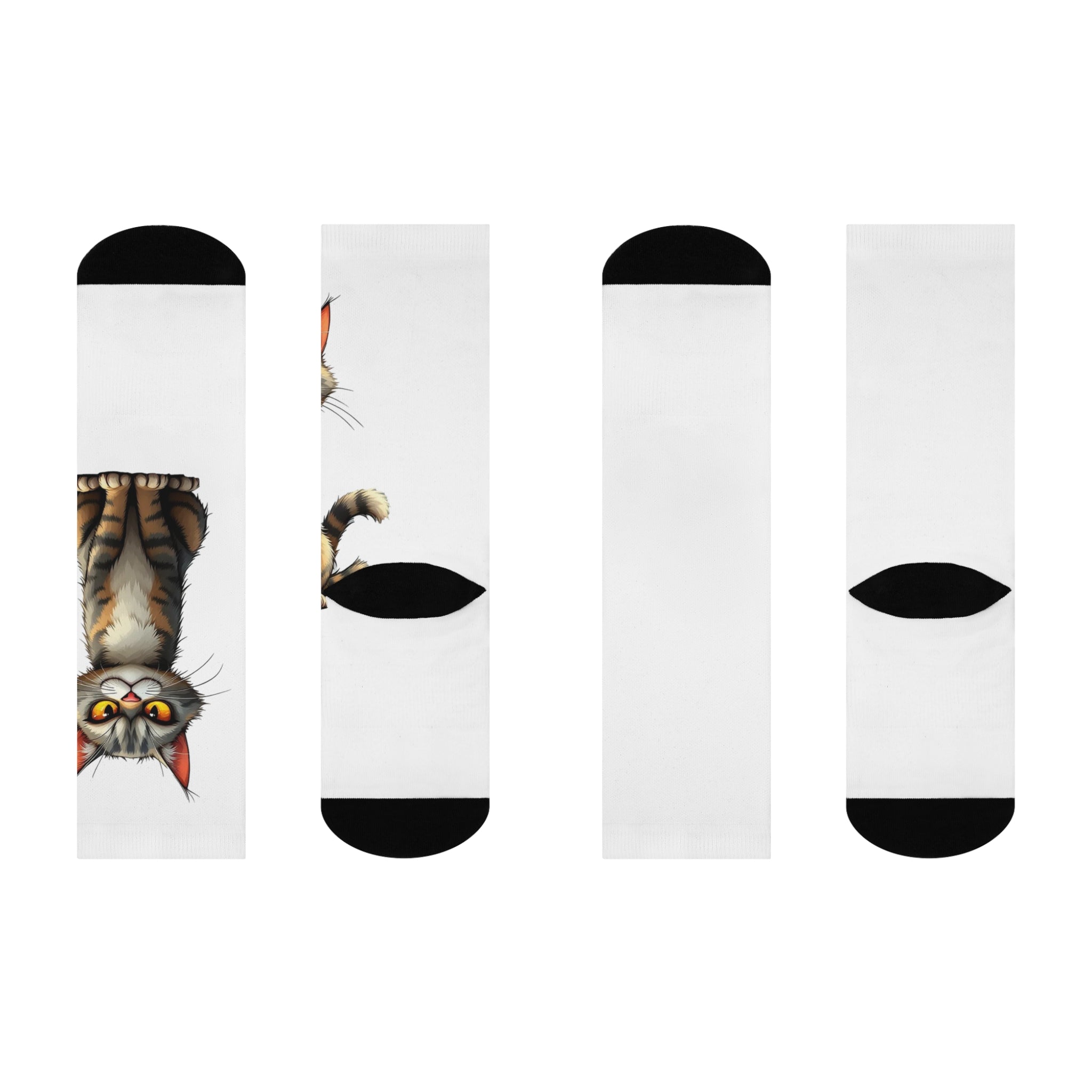 Cute Grumpy Cat Crew Socks — Cushioned Cat Socks for Cat Lovers