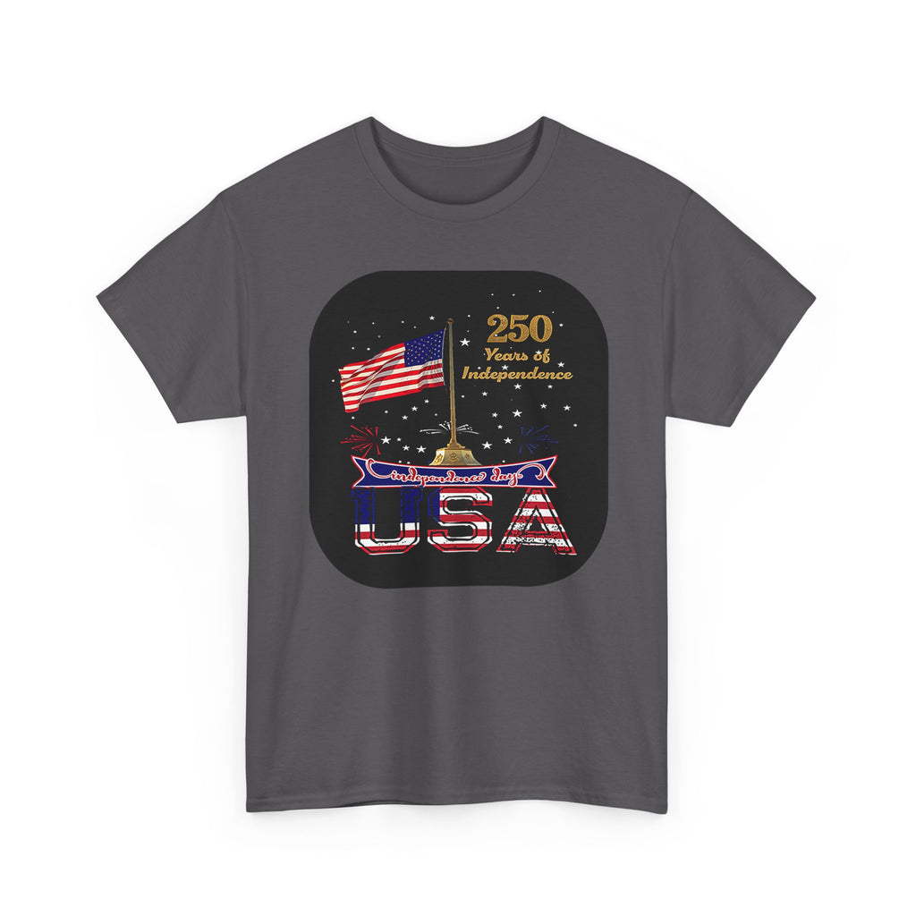 USA 250th Independence Graphic Tee — American Flag Bicentennial Celebration T-Shirt