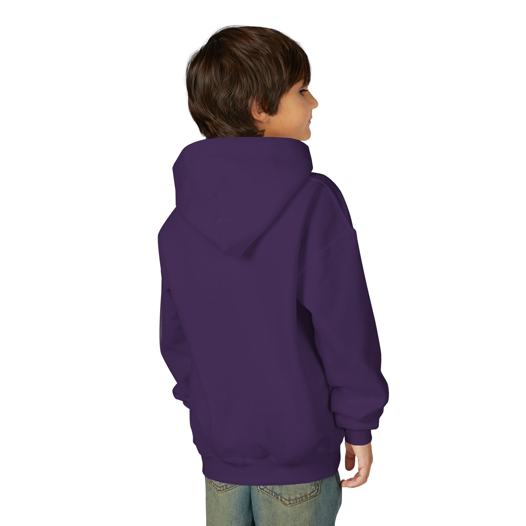 Youth Hoodie — Neon Cyber Jungle Graphic "CONSUMER"