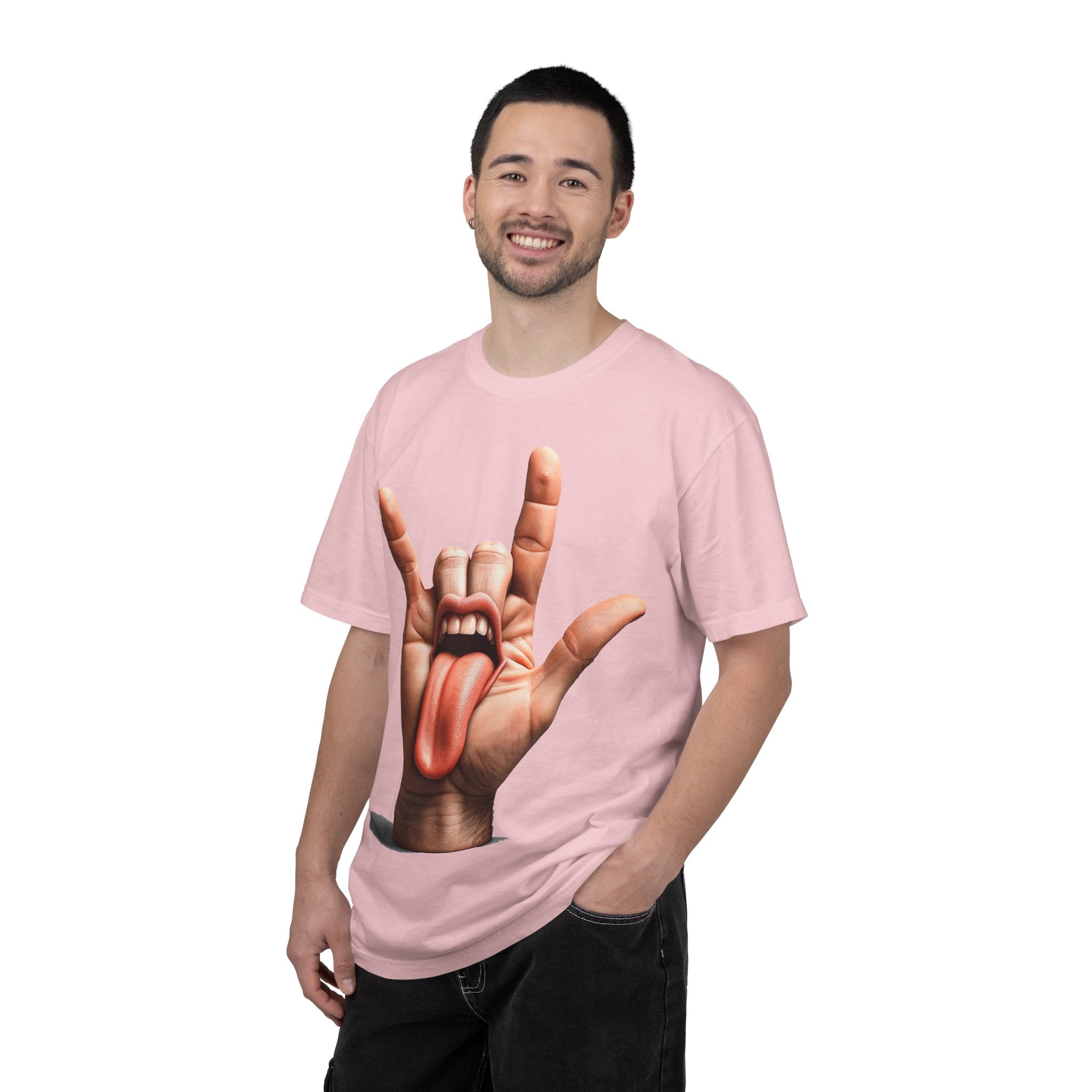 Graphic T-Shirt — Rock Hand Tongue Design