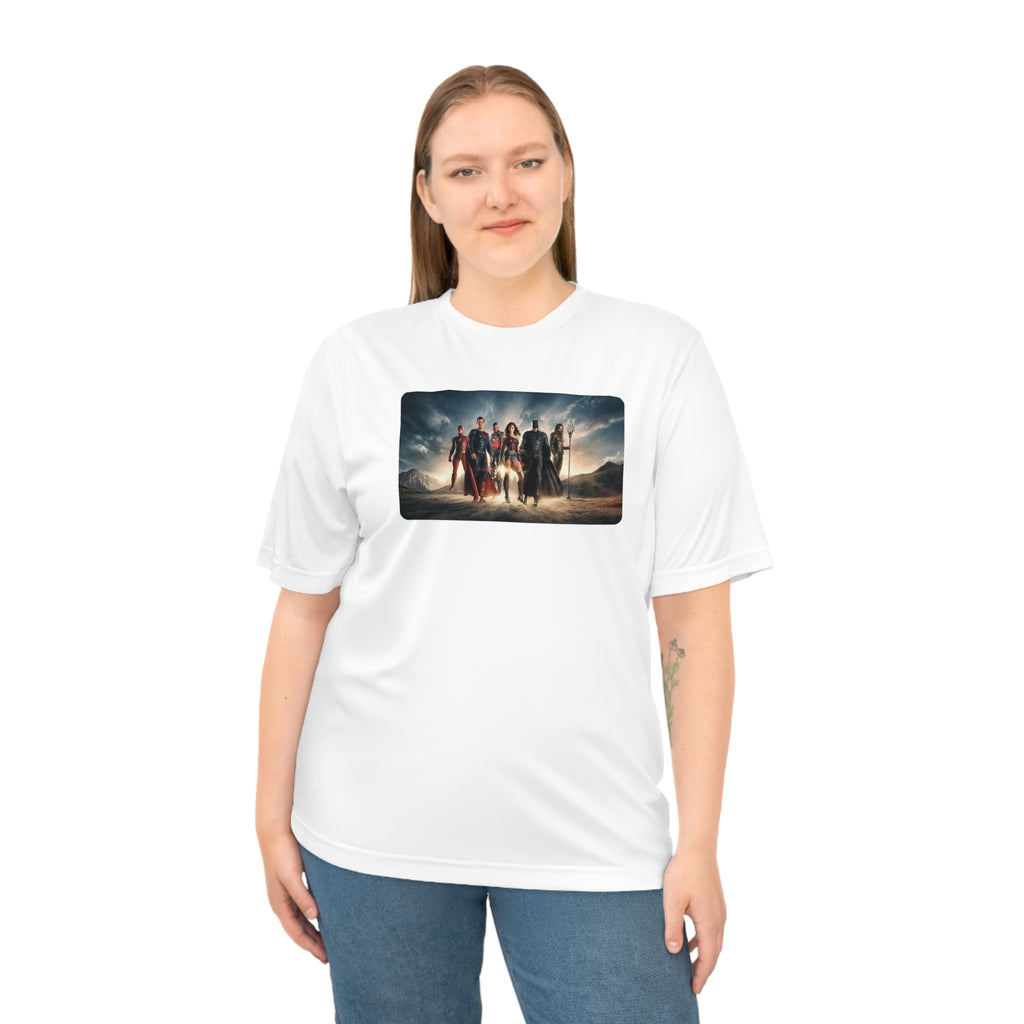 Justice League Graphic T-Shirt — Hero Team Movie Poster Design