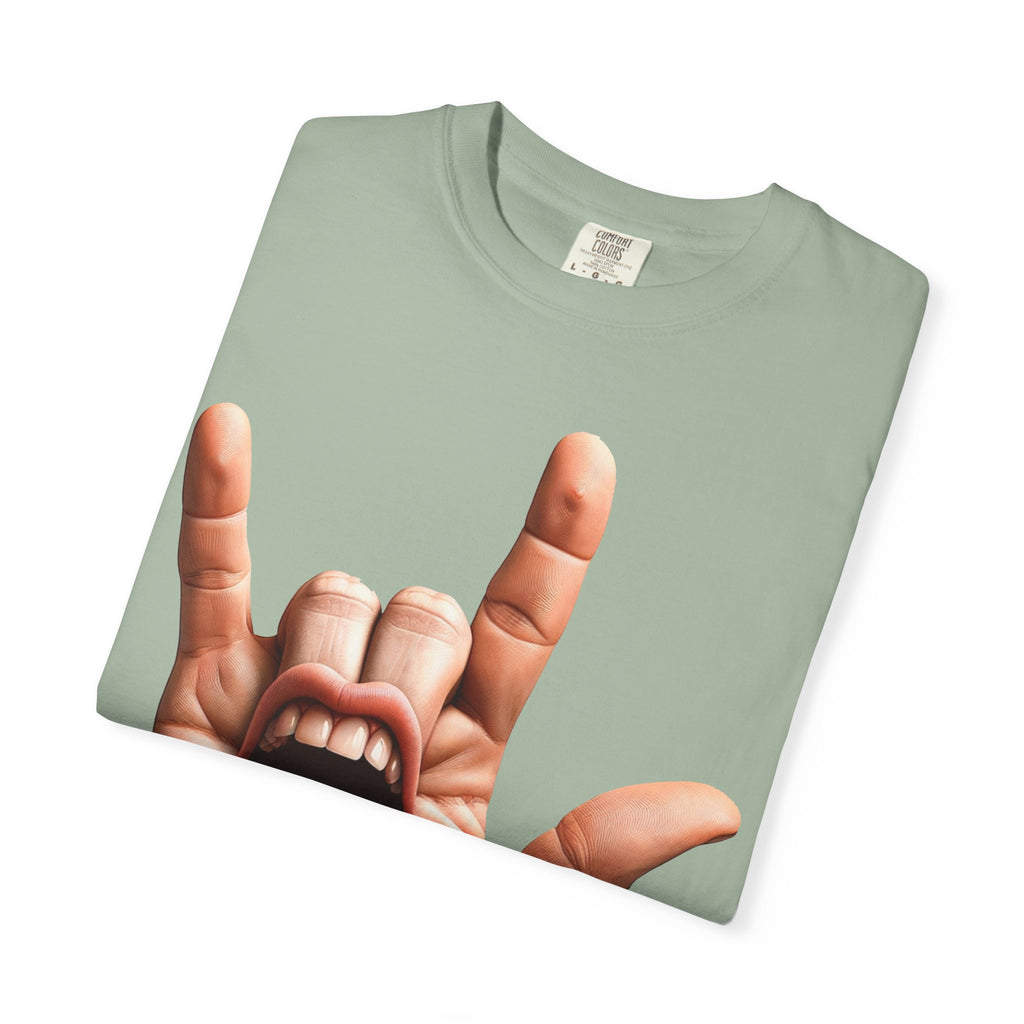 Graphic T-Shirt — Rock Hand Tongue Design