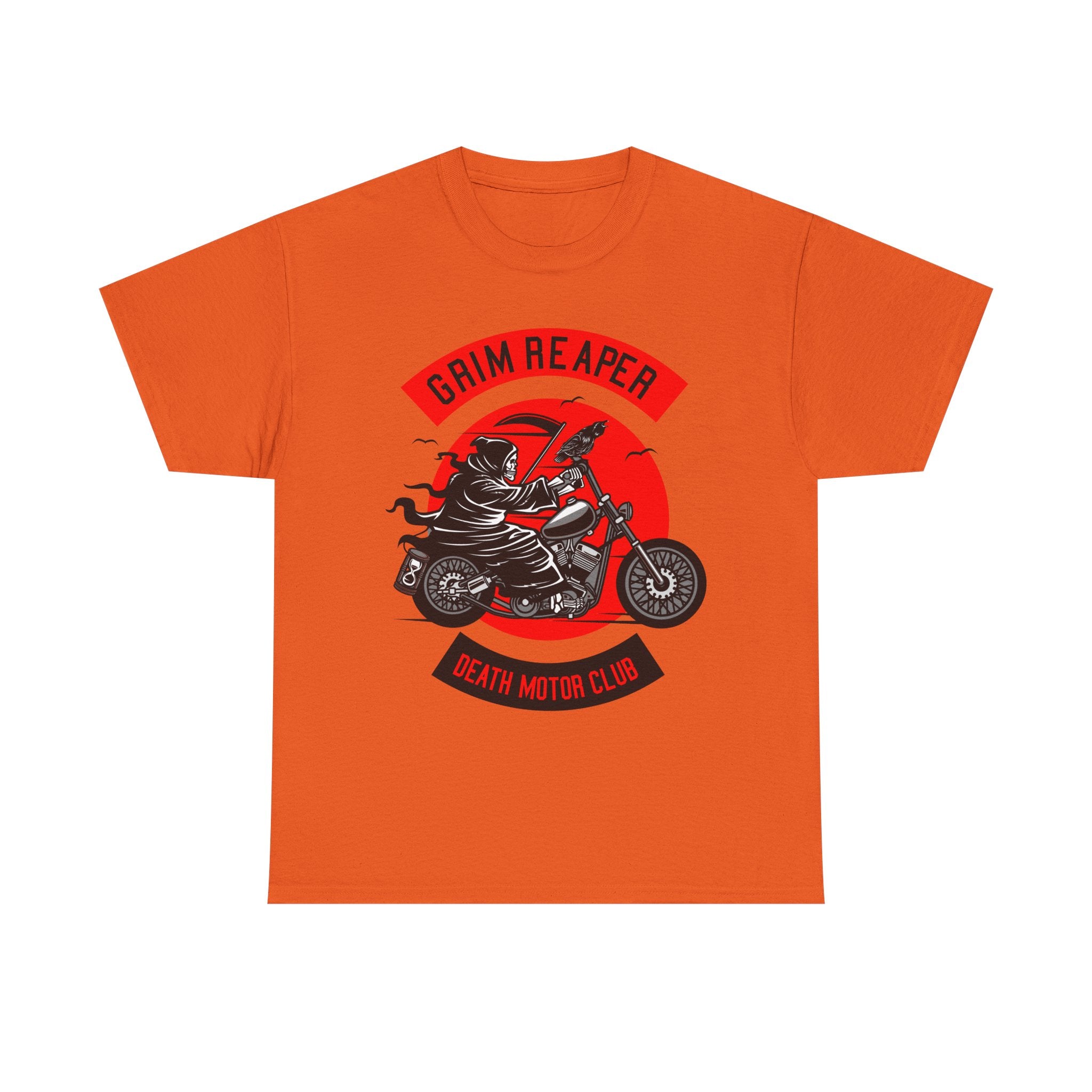 Grim Reaper Motor Club Tee — Biker Skull Motorcycle T‑Shirt
