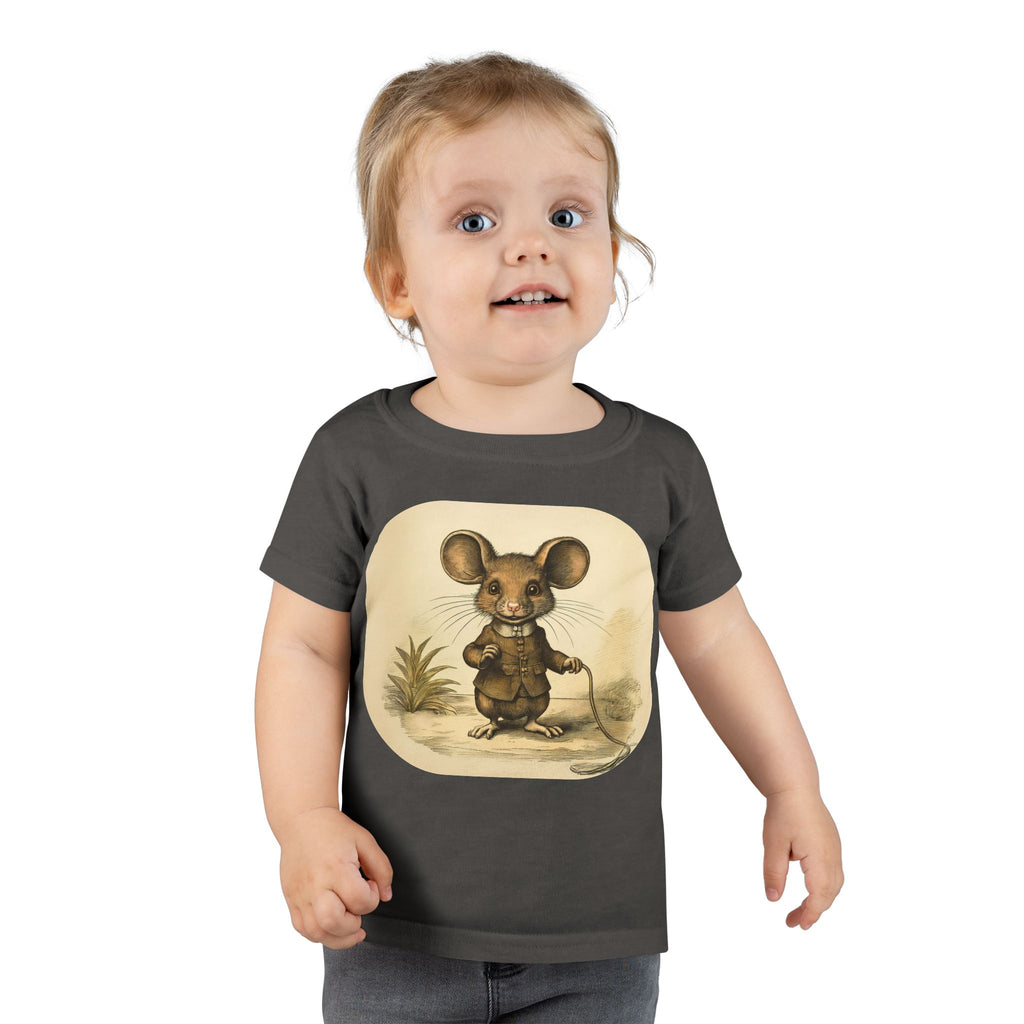 Vintage Mouse Toddler T-Shirt — Cute Retro Nursery Animal Tee