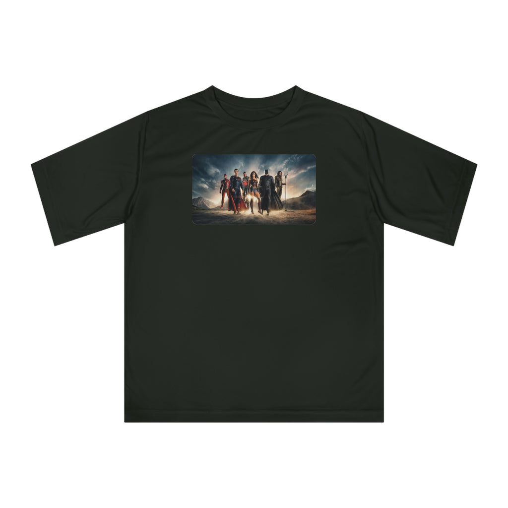 Justice League Graphic T-Shirt — Hero Team Movie Poster Design