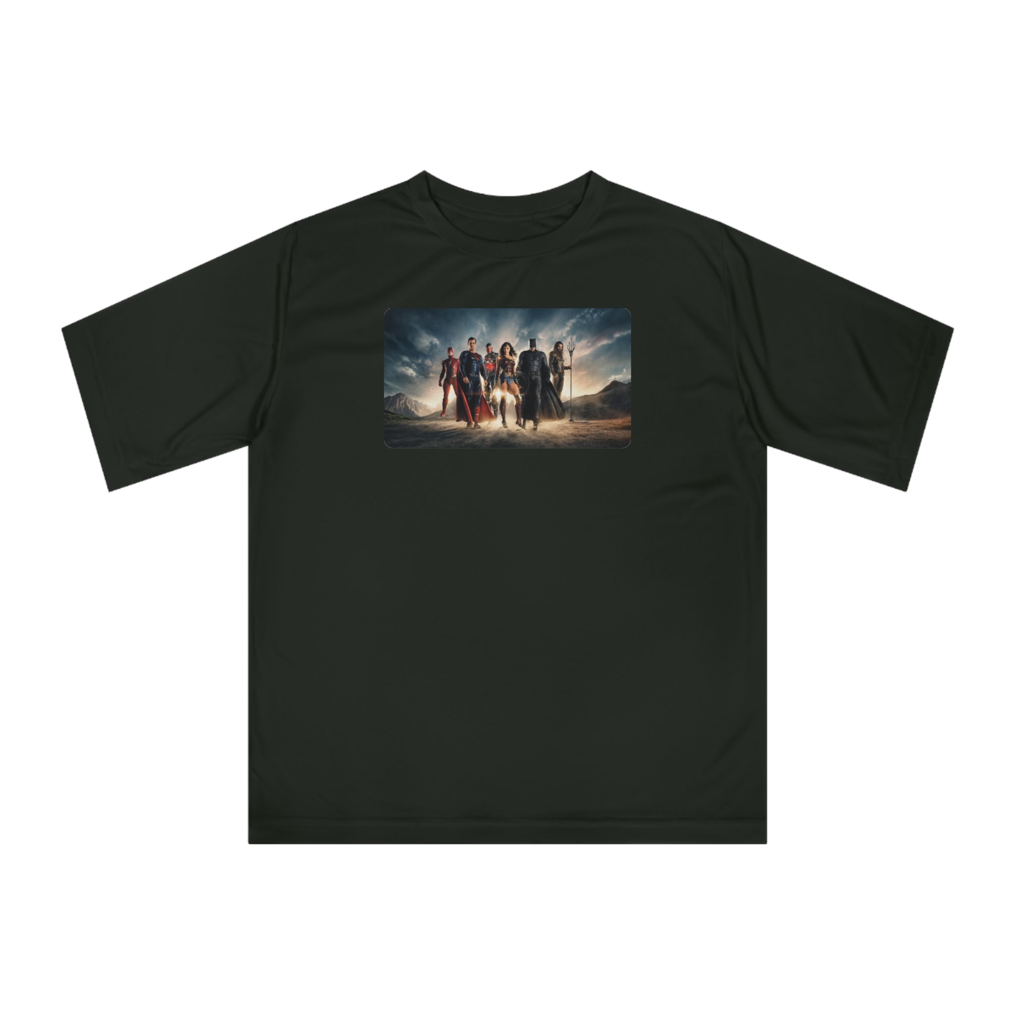 Justice League Graphic T-Shirt — Hero Team Movie Poster Design