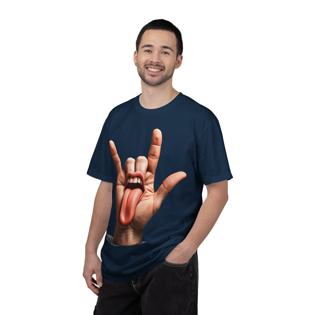Graphic T-Shirt — Rock Hand Tongue Design