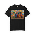 Superhero Team Photo T-Shirt — Vintage Comic Group Graphic Tee