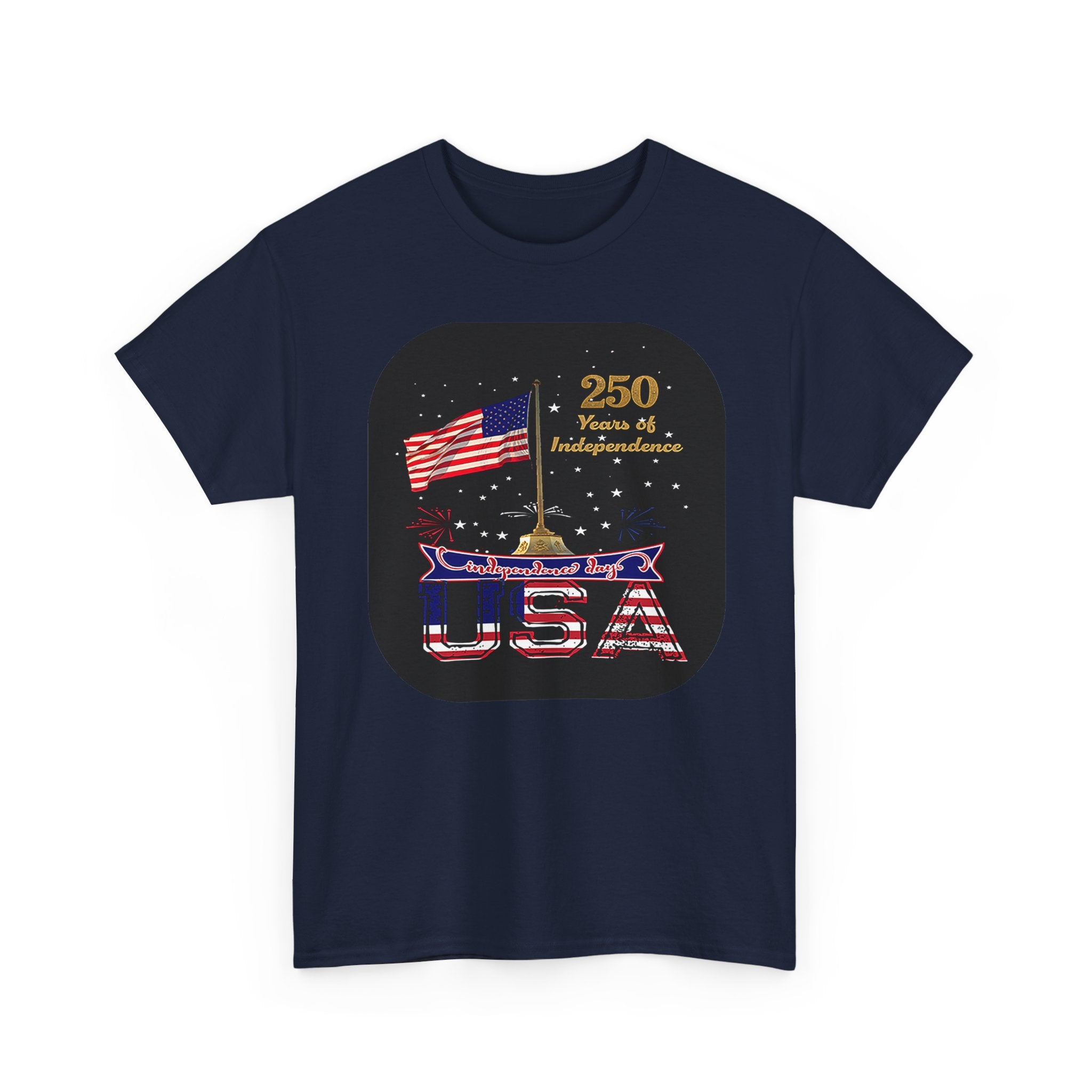 USA 250th Independence Graphic Tee — American Flag Bicentennial Celebration T-Shirt