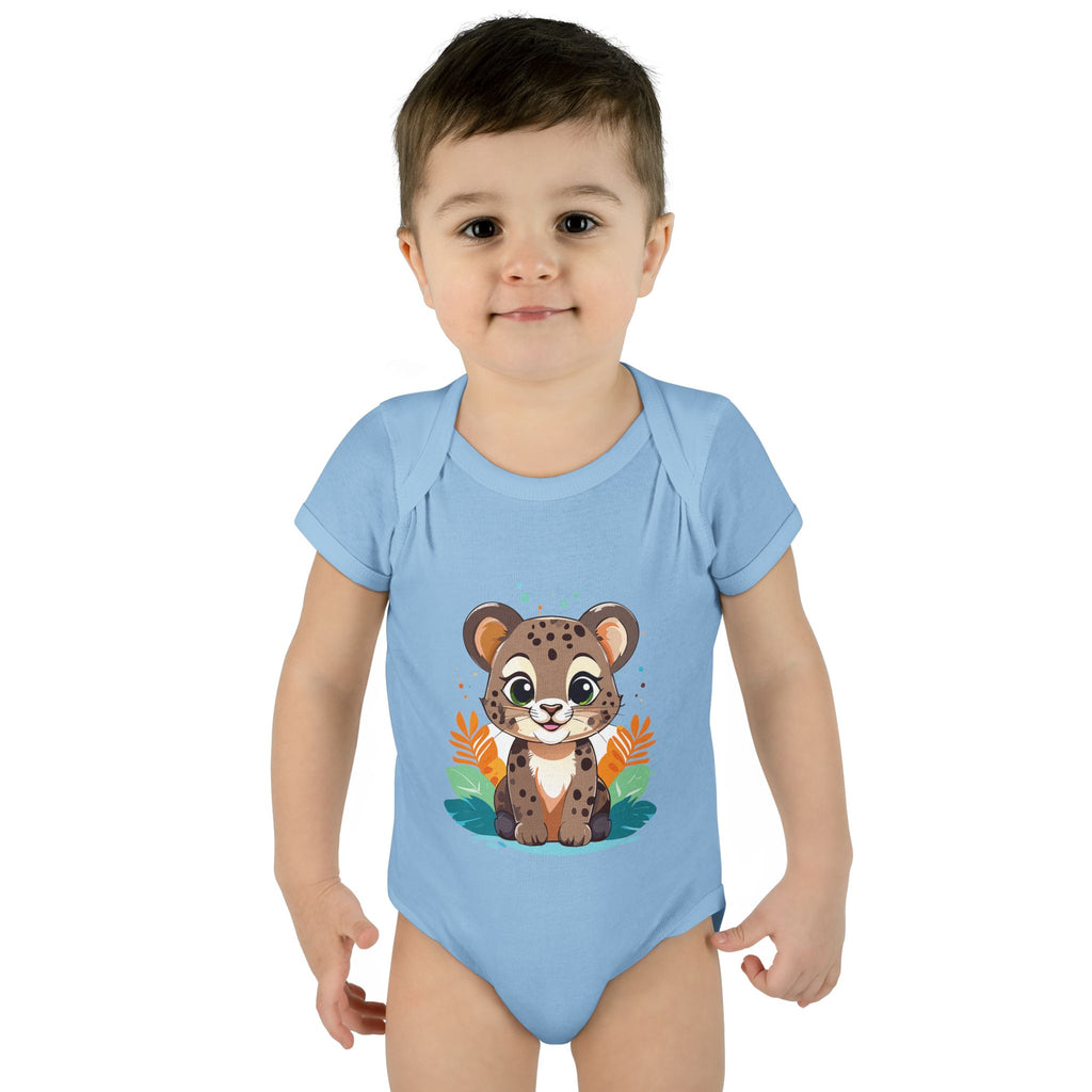 Cute Cheetah Baby Bodysuit — Adorable Infant Onesie with Safari Cat Design