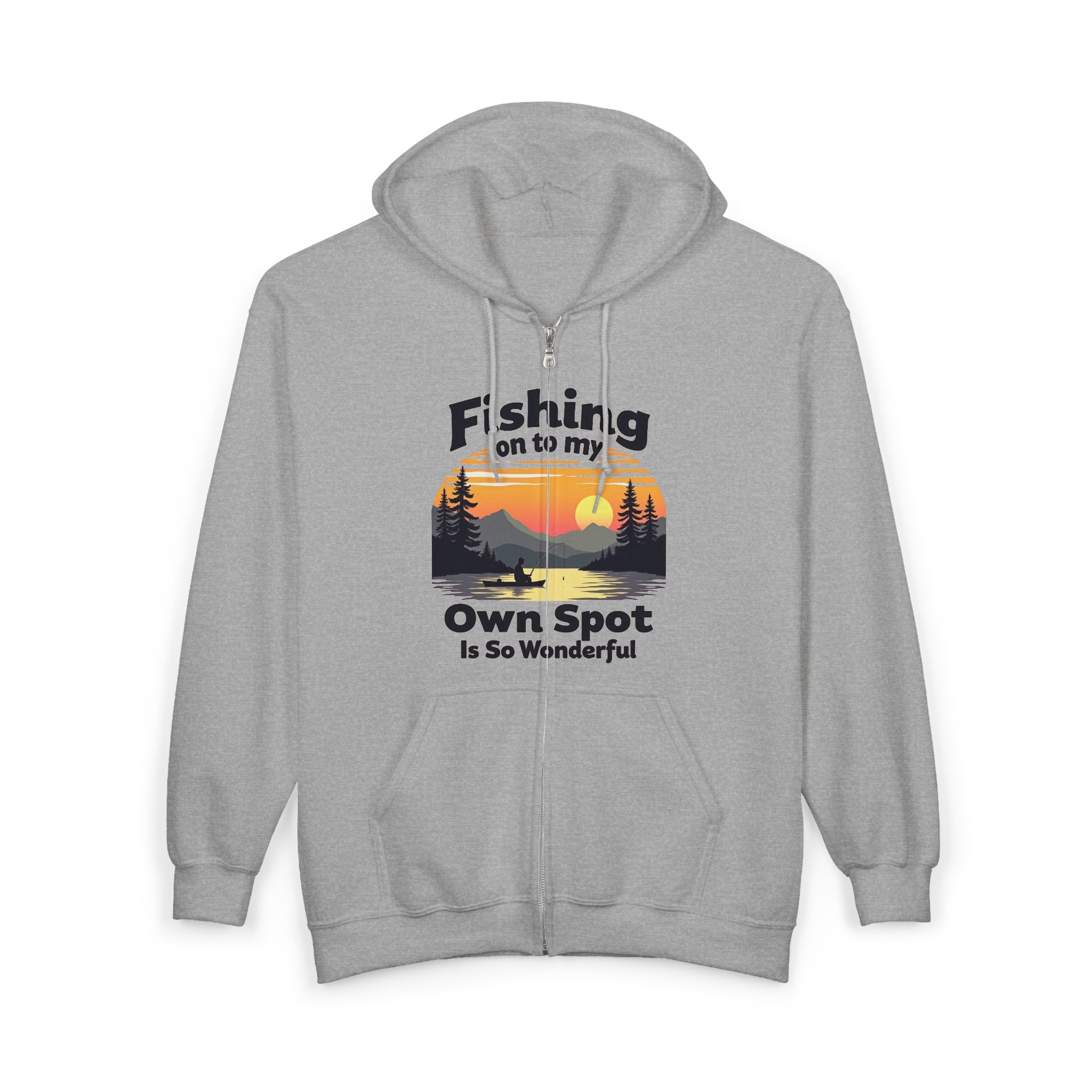 Fisherman Hoodie — "I Grandfather/Father Will Love" Fishing Nature Gift