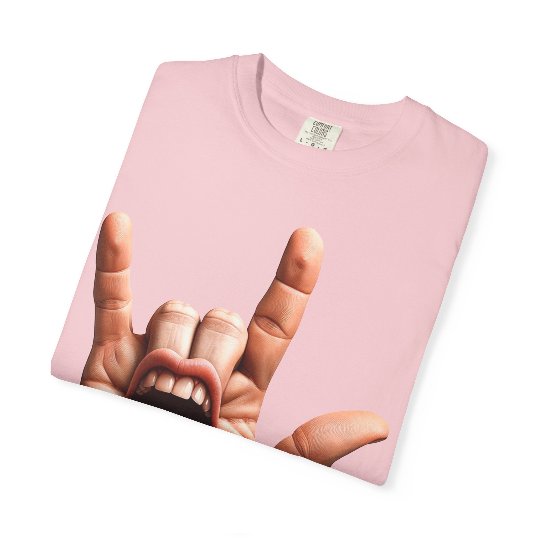 Graphic T-Shirt — Rock Hand Tongue Design