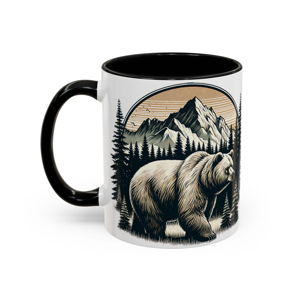 Bear Forest Coffee Mug — Mountain Wildlife Accent Mug (11/15oz)