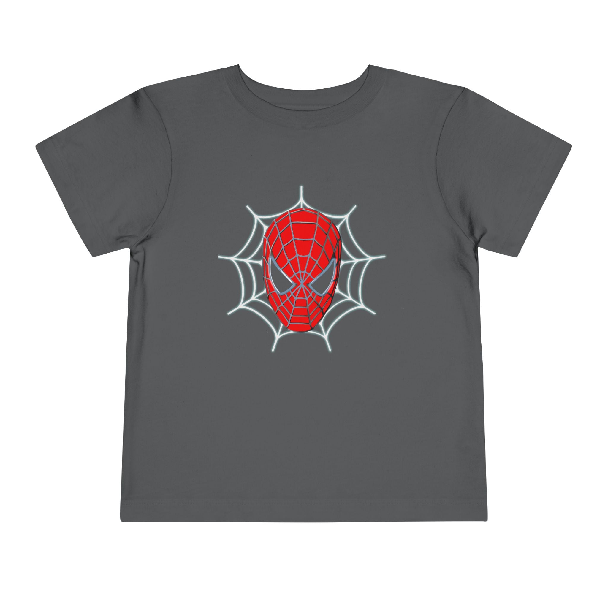 Spider Mask Toddler Tee — Cute Web Hero Graphic Shirt