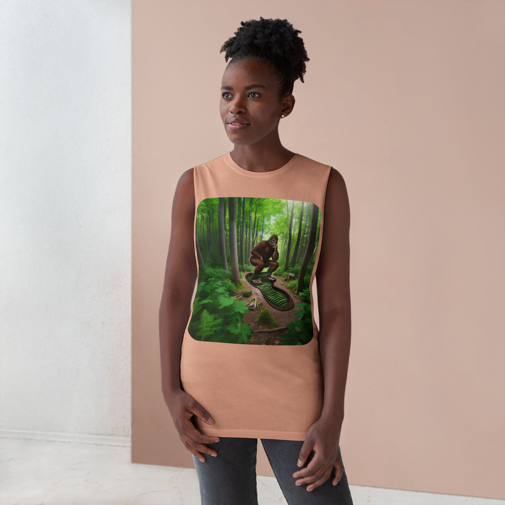 Bigfoot Forest Tank Top — Sasquatch Woodland Graphic Tank