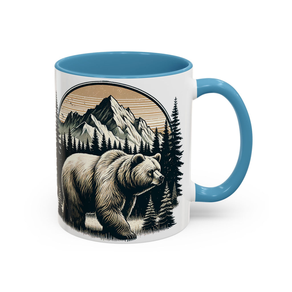Bear Forest Coffee Mug — Mountain Wildlife Accent Mug (11/15oz)