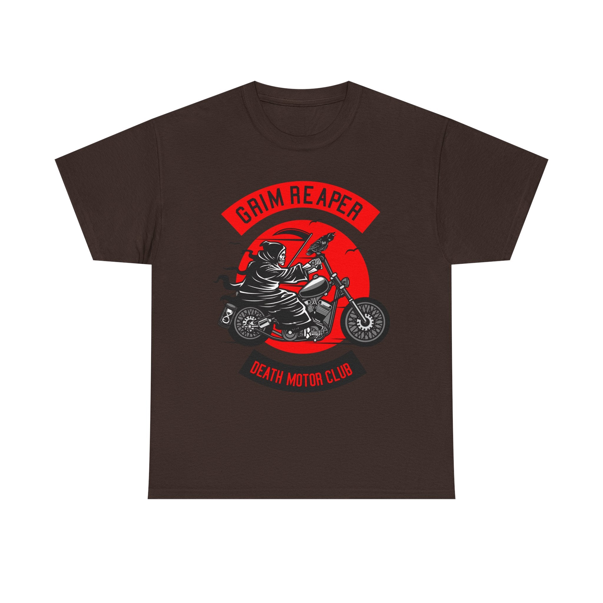 Grim Reaper Motor Club Tee — Biker Skull Motorcycle T‑Shirt