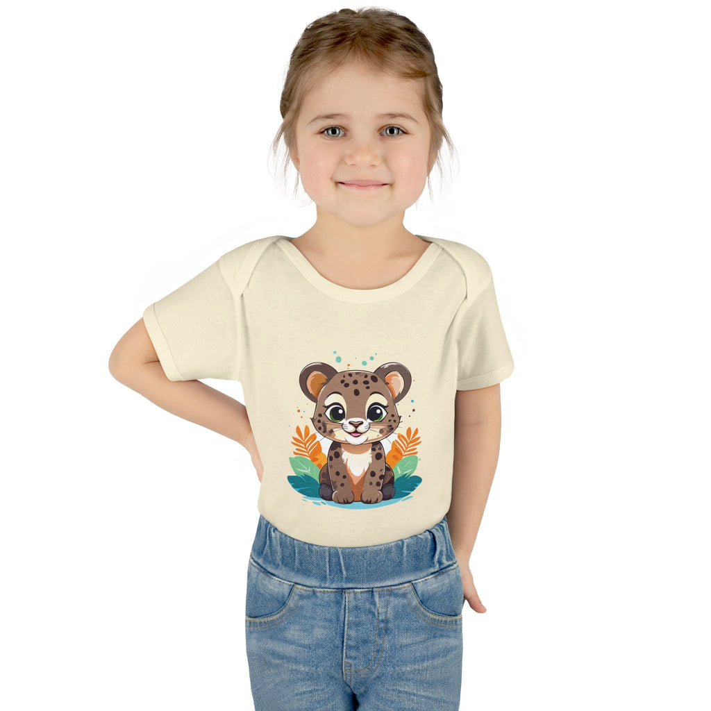 Cute Cheetah Baby Bodysuit — Adorable Infant Onesie with Safari Cat Design