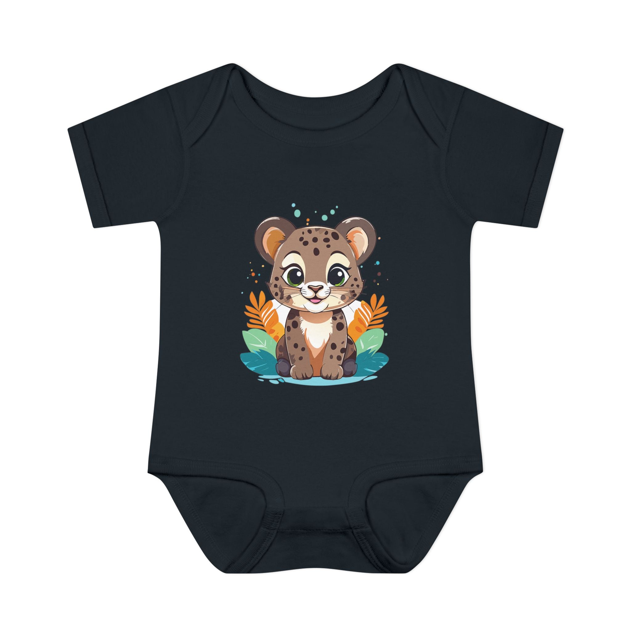 Cute Cheetah Baby Bodysuit — Adorable Infant Onesie with Safari Cat Design