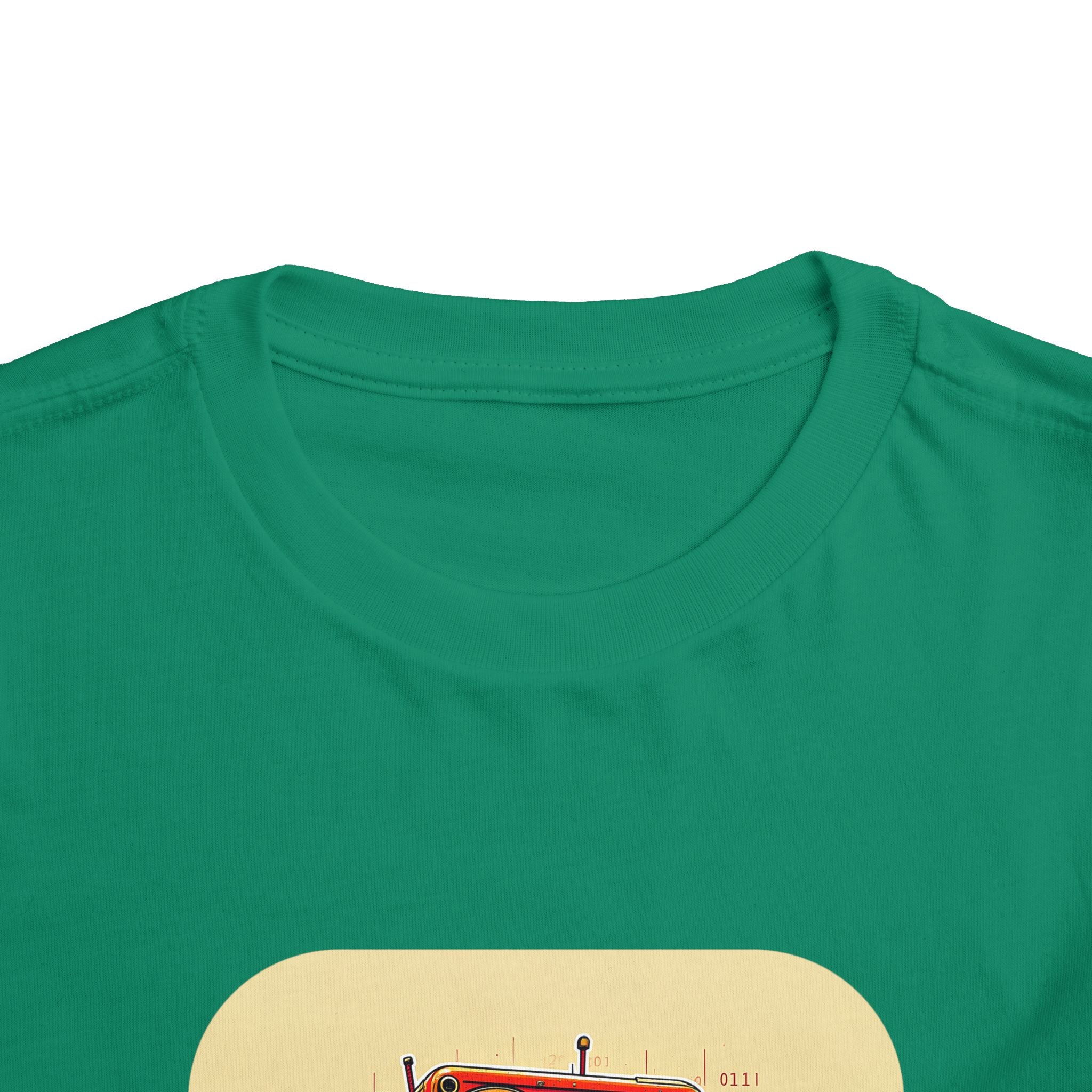 Retro Red Robot Toddler Tee — Cute Vintage Robot Graphic Shirt