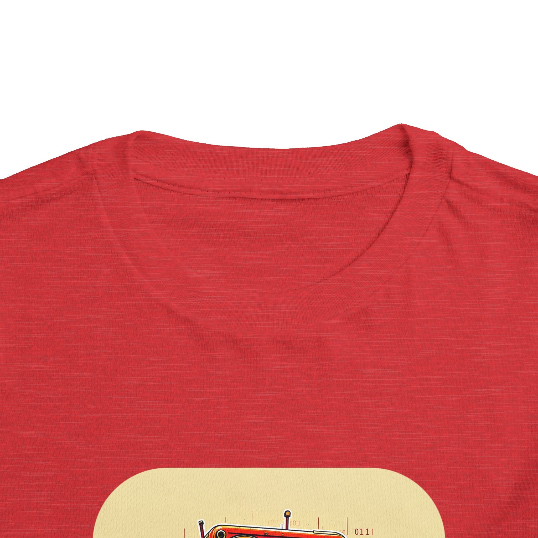 Retro Red Robot Toddler Tee — Cute Vintage Robot Graphic Shirt