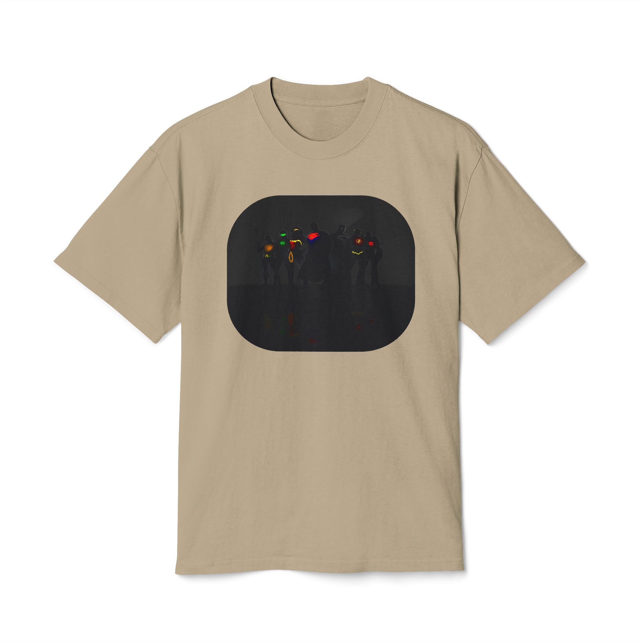 Retro Night Lights Tee — Neon Silhouette Graphic Shirt
