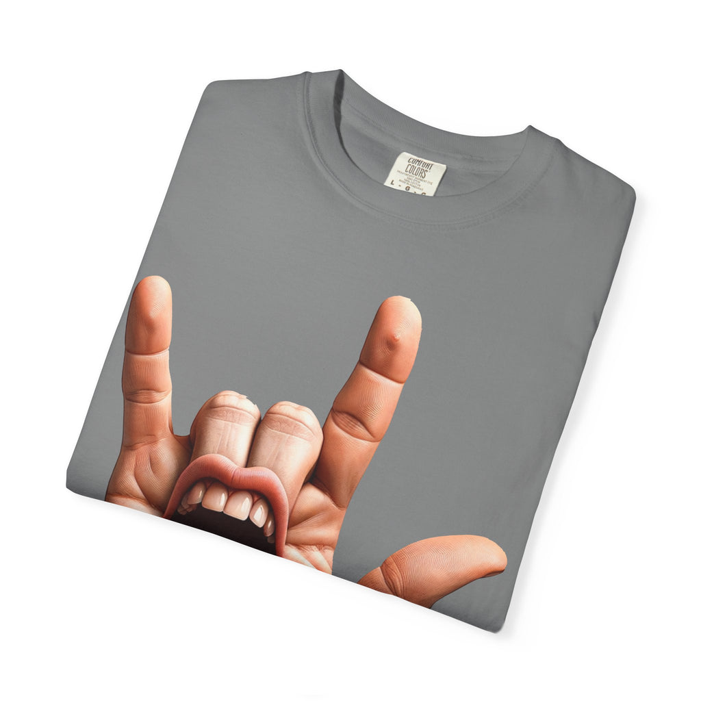 Graphic T-Shirt — Rock Hand Tongue Design