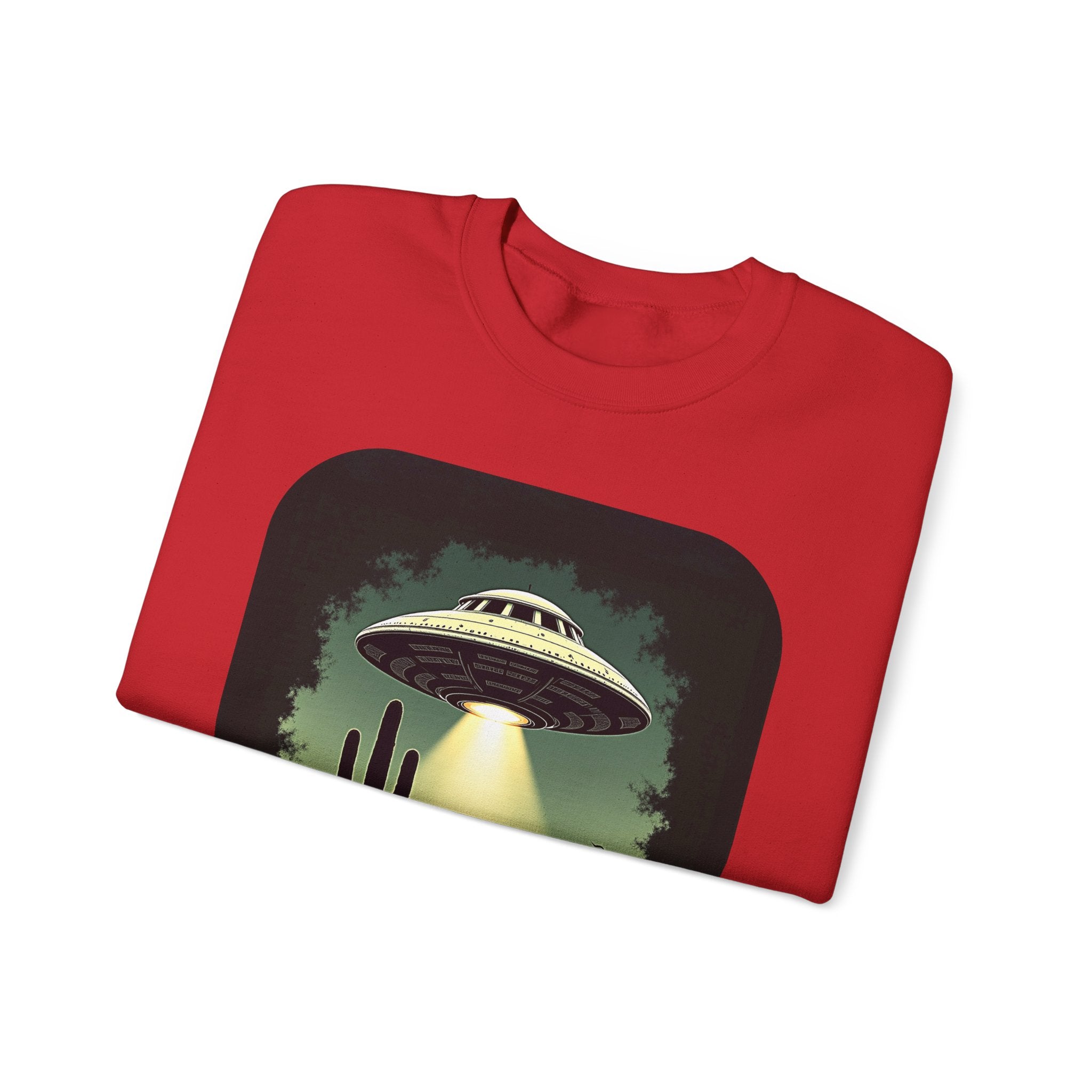 UFO Desert Abduction Crewneck Sweatshirt