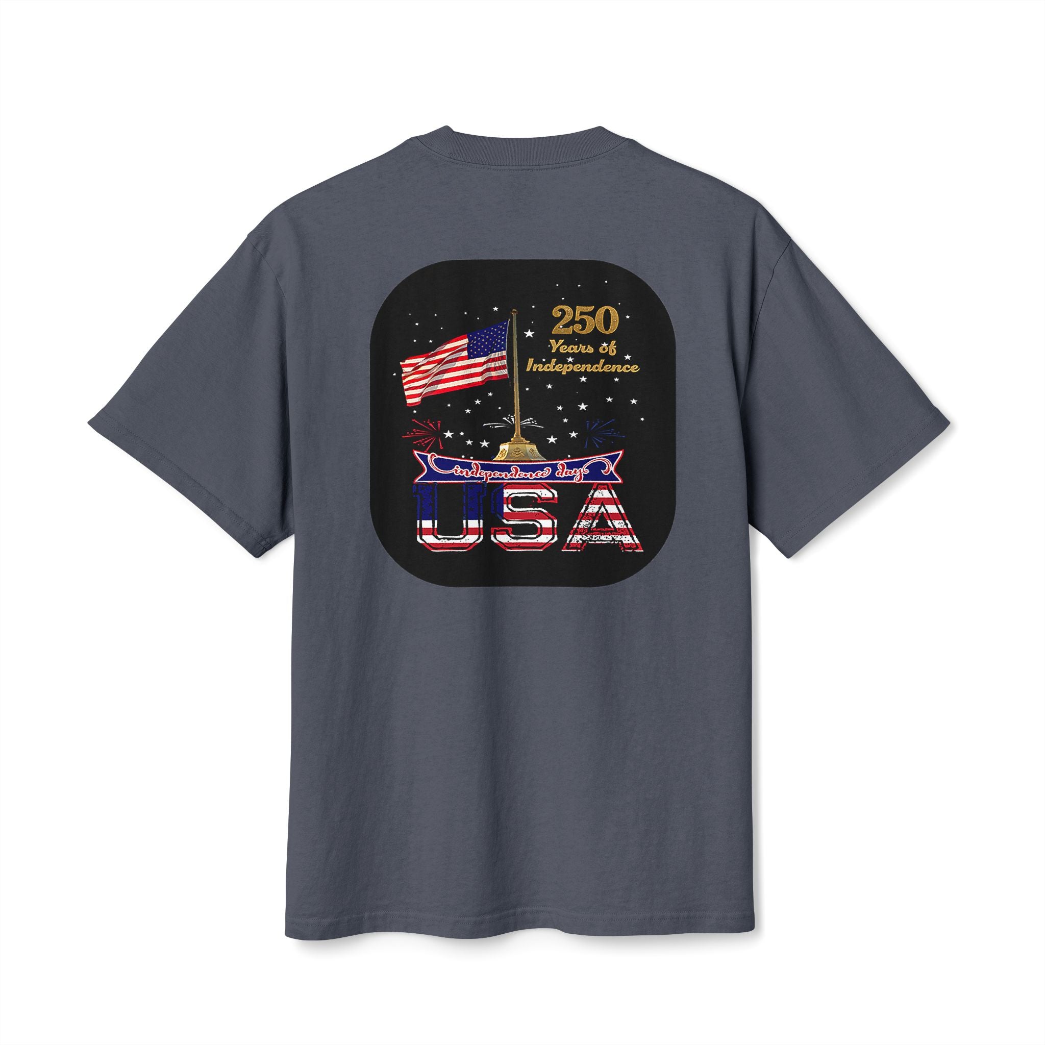 USA 250th Anniversary T-Shirt — Patriotic Flag Fourth of July Tee