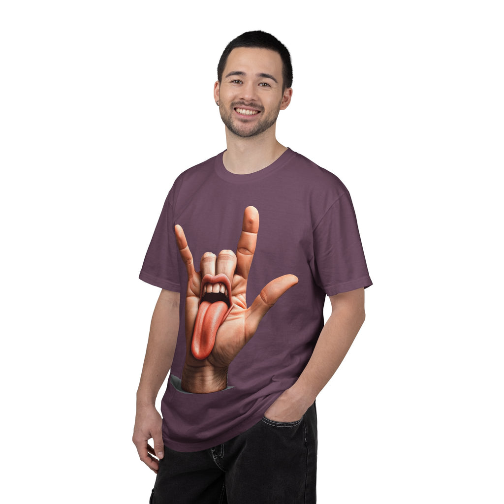 Graphic T-Shirt — Rock Hand Tongue Design