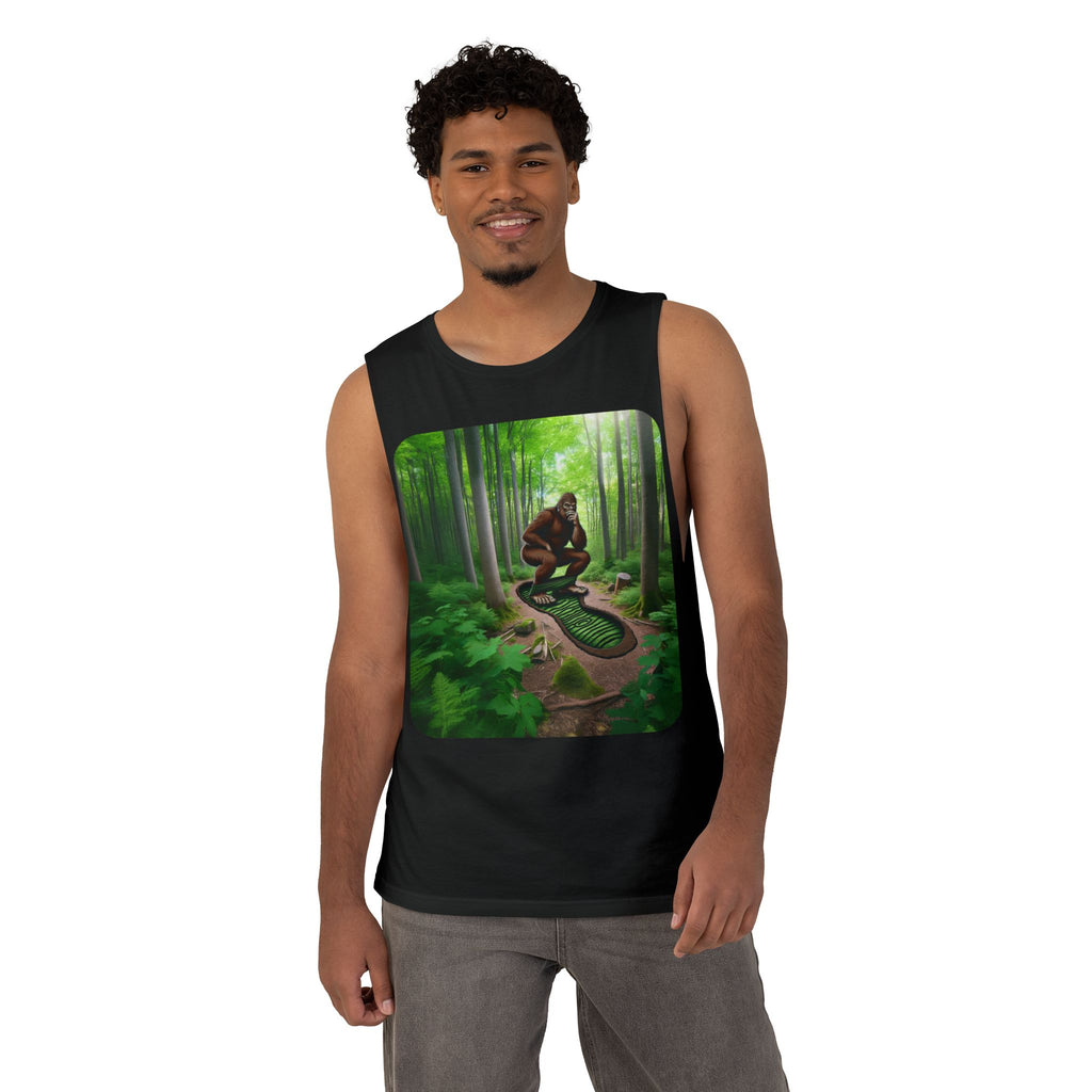 Bigfoot Forest Tank Top — Sasquatch Woodland Graphic Tank