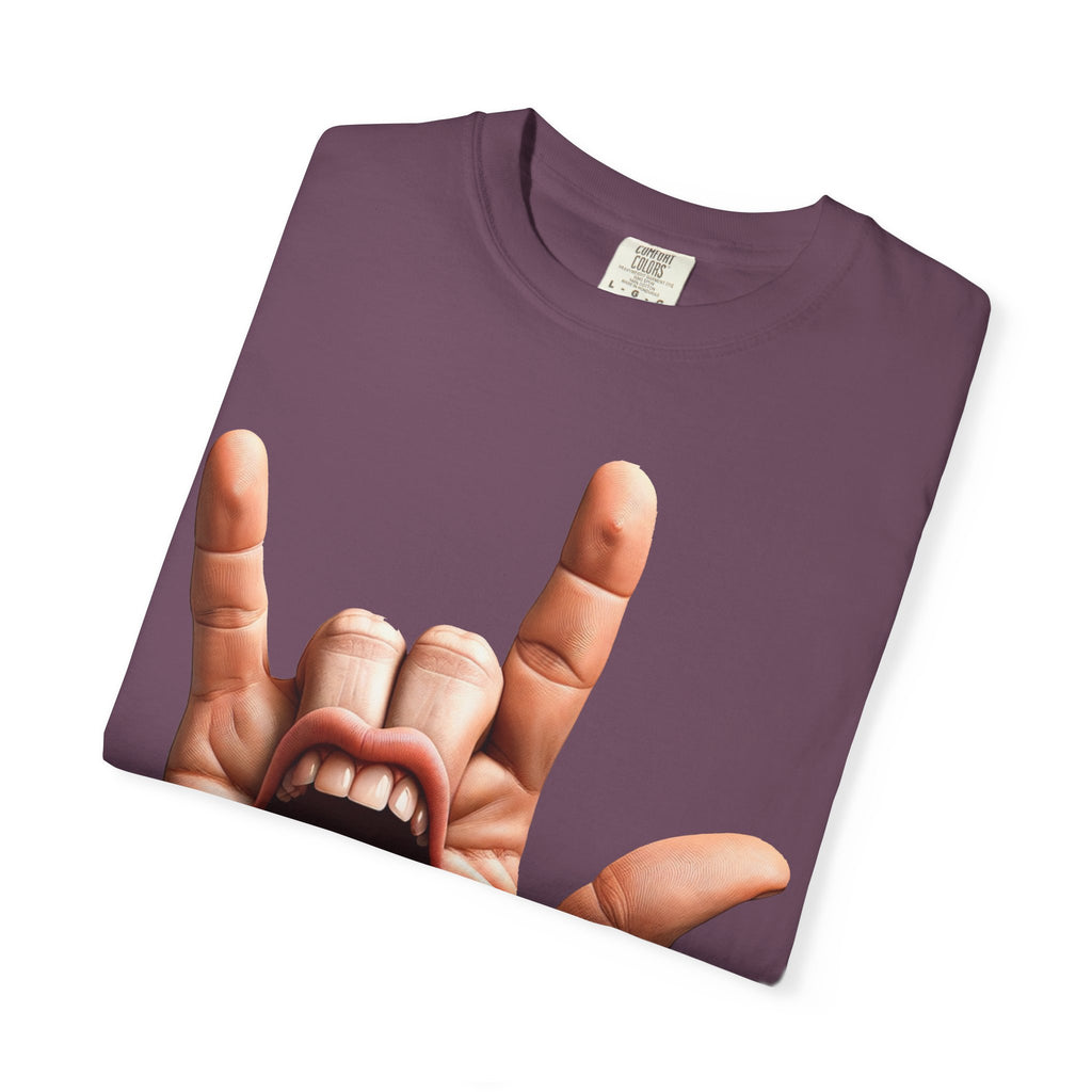 Graphic T-Shirt — Rock Hand Tongue Design