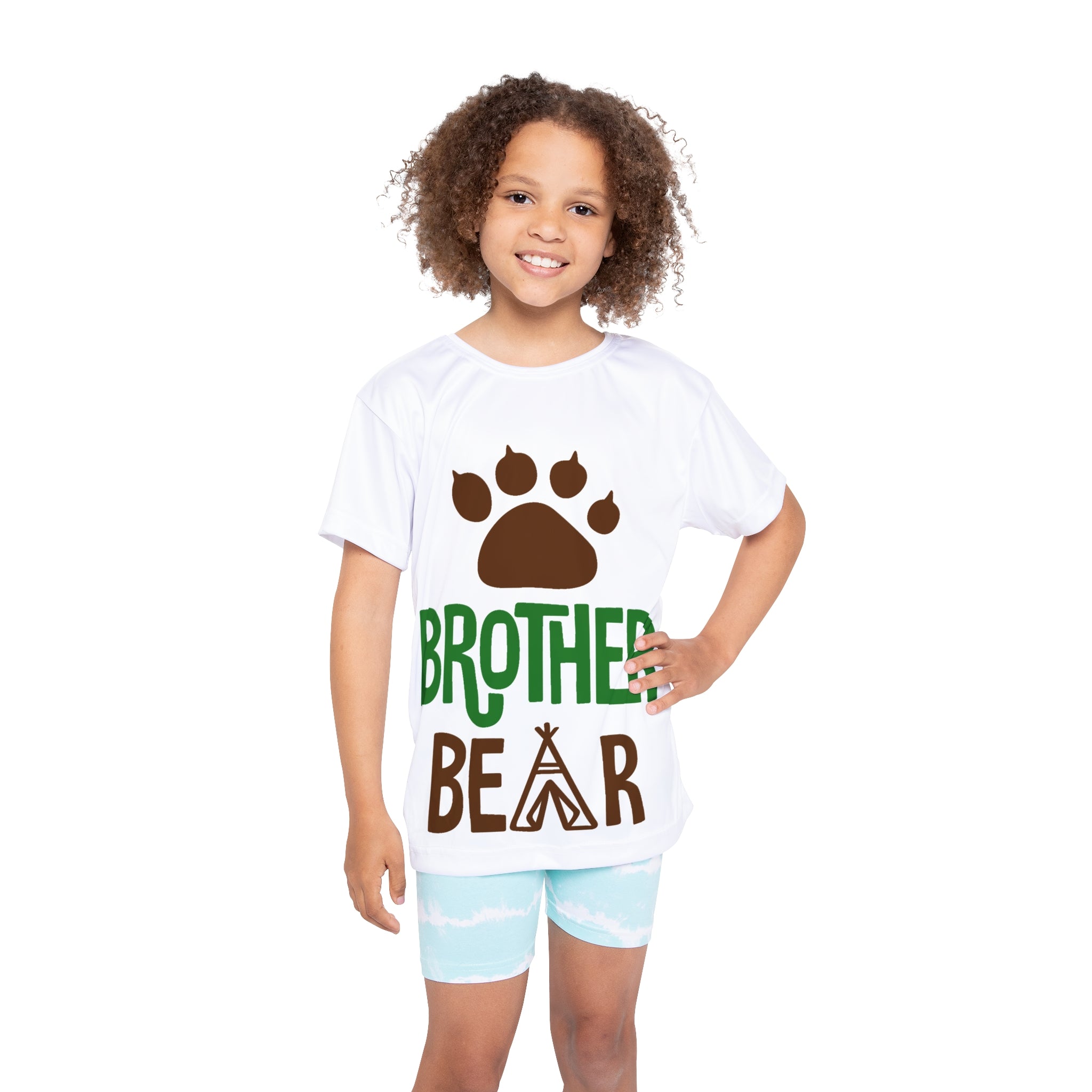 Brother Bear Kids Jersey — Paw Print Camping Tee for Little Brothers