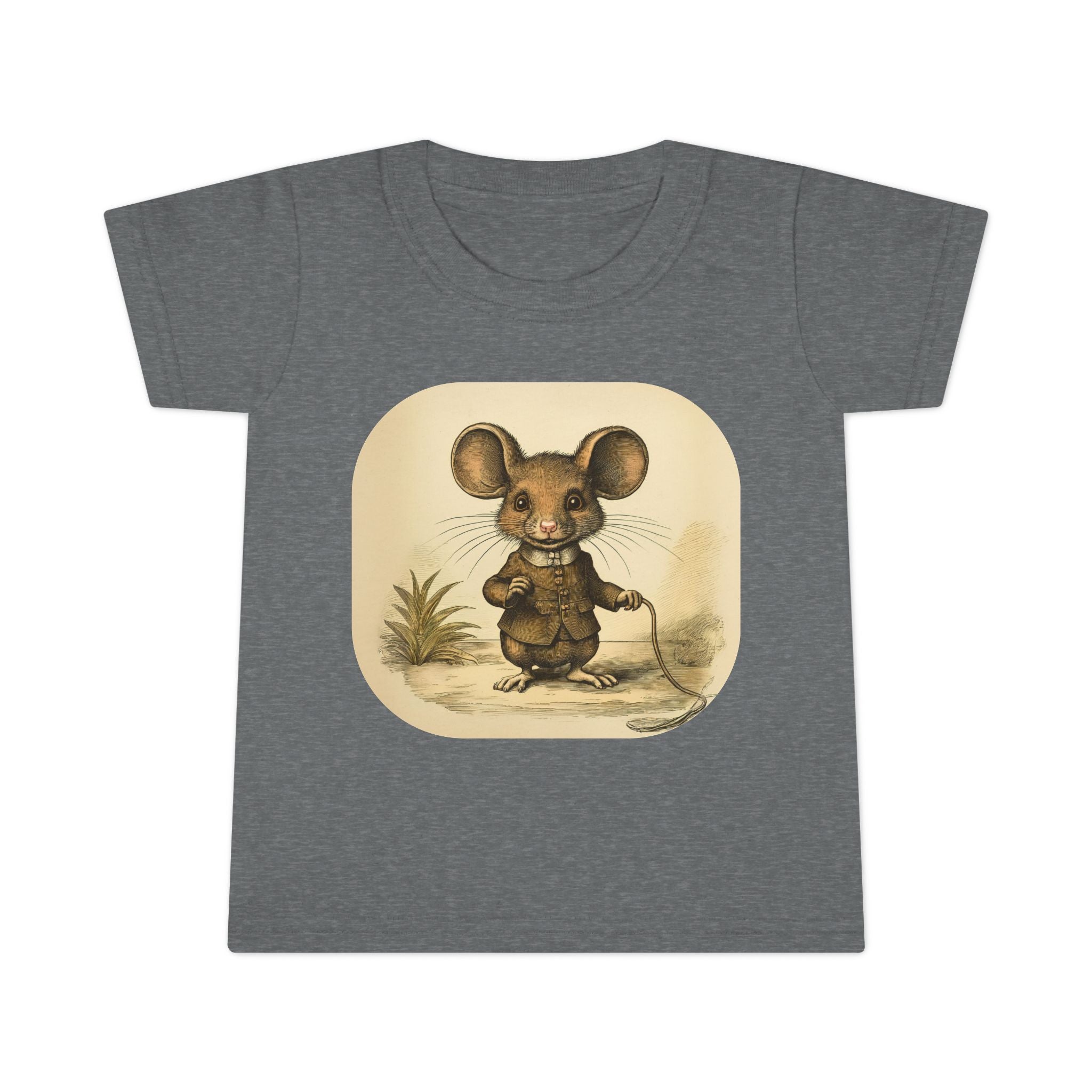 Vintage Mouse Toddler T-Shirt — Cute Retro Nursery Animal Tee