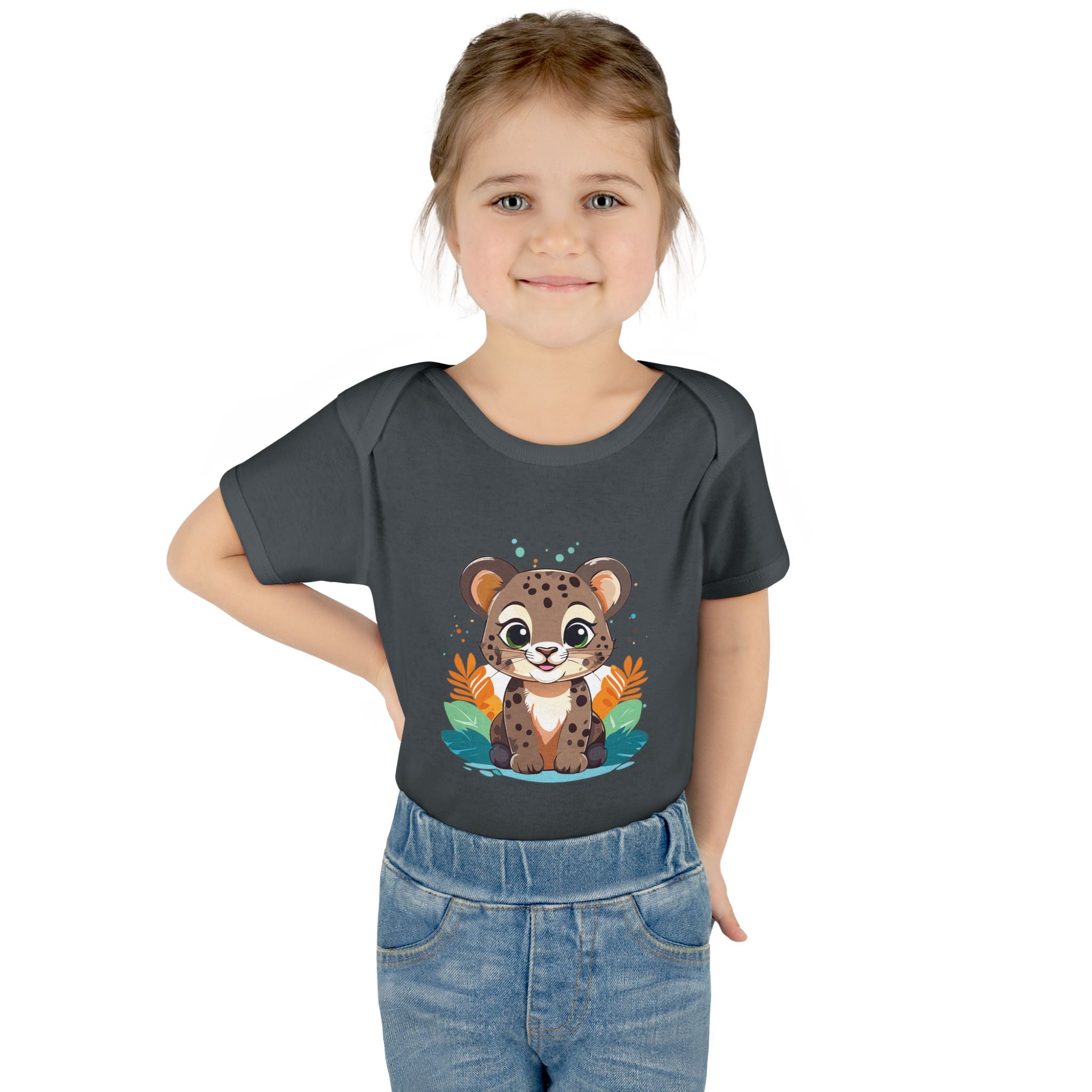 Cute Cheetah Baby Bodysuit — Adorable Infant Onesie with Safari Cat Design